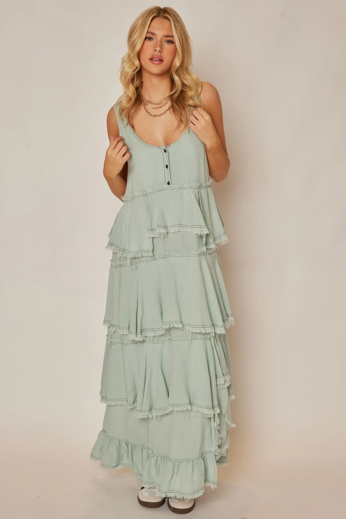 Image of Everly Layered Maxi Dress