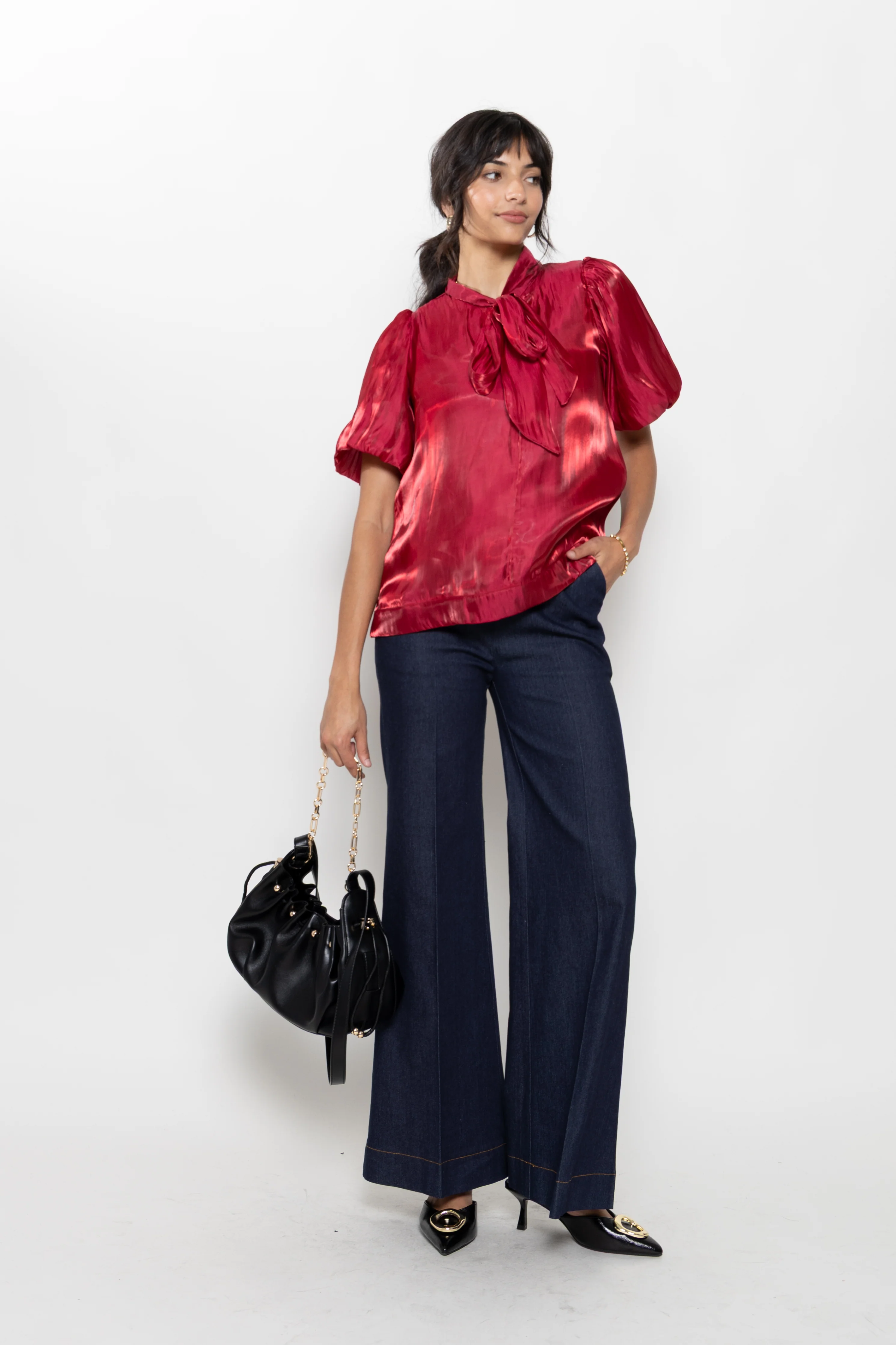 Image of Elena Dark Denim Pant
