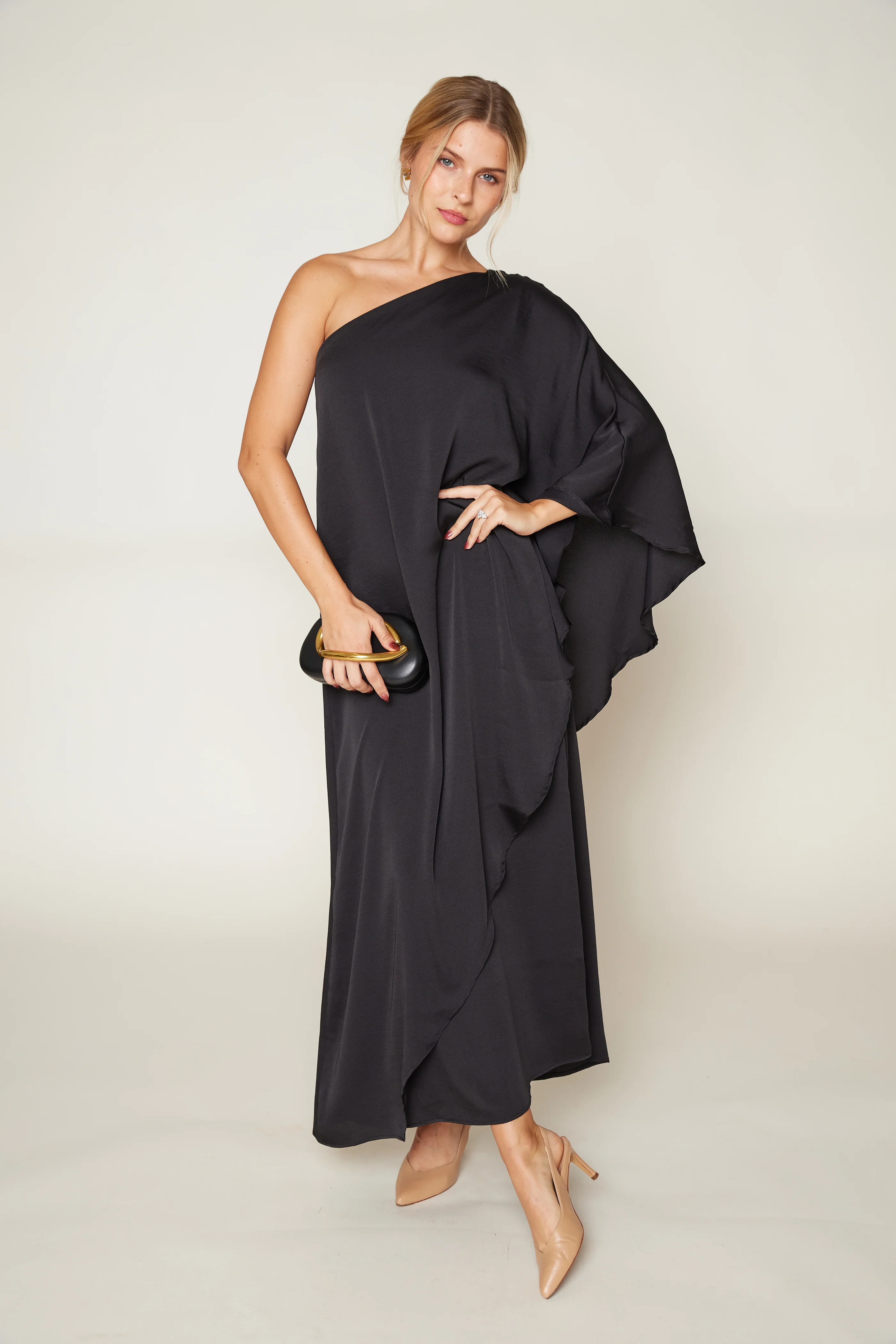Image of Penelope One Shoulder Maxi Dress