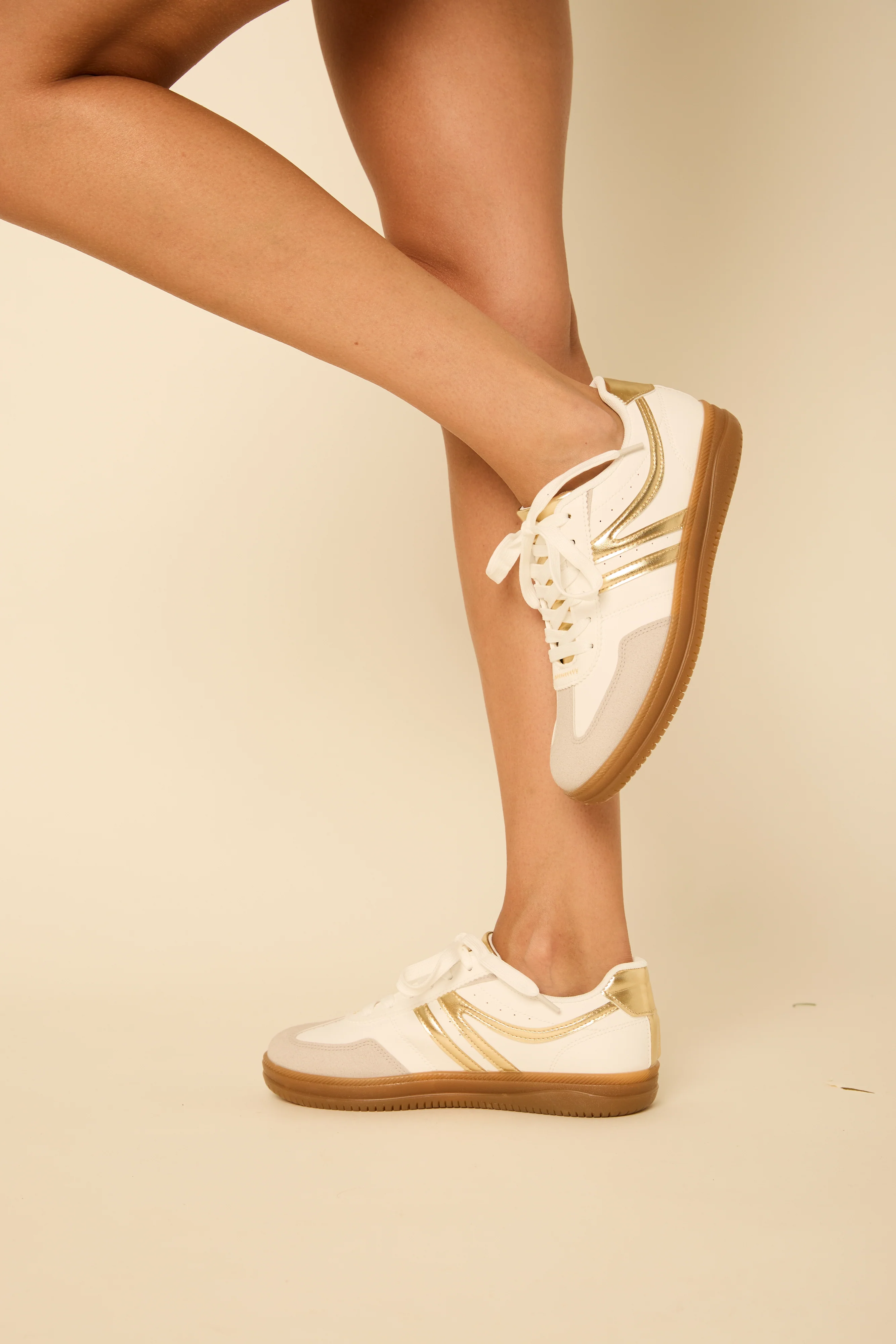 Image of Cynthia Metallic Accent Sneaker