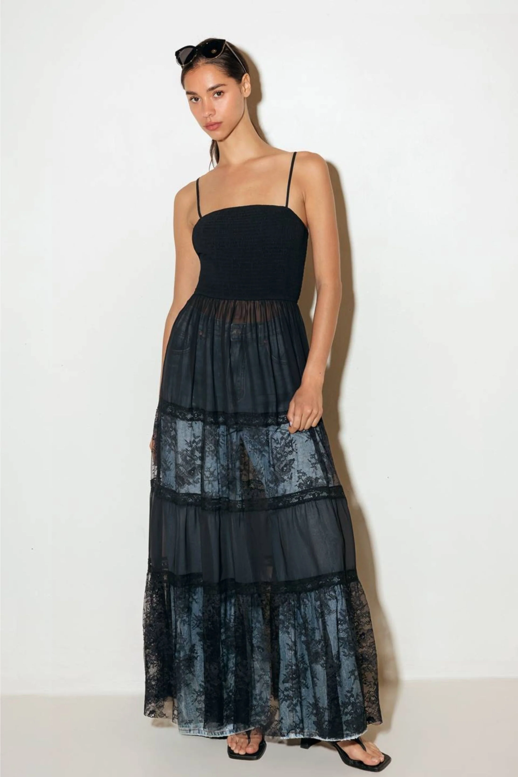 Image of Ayla Lace Maxi Top