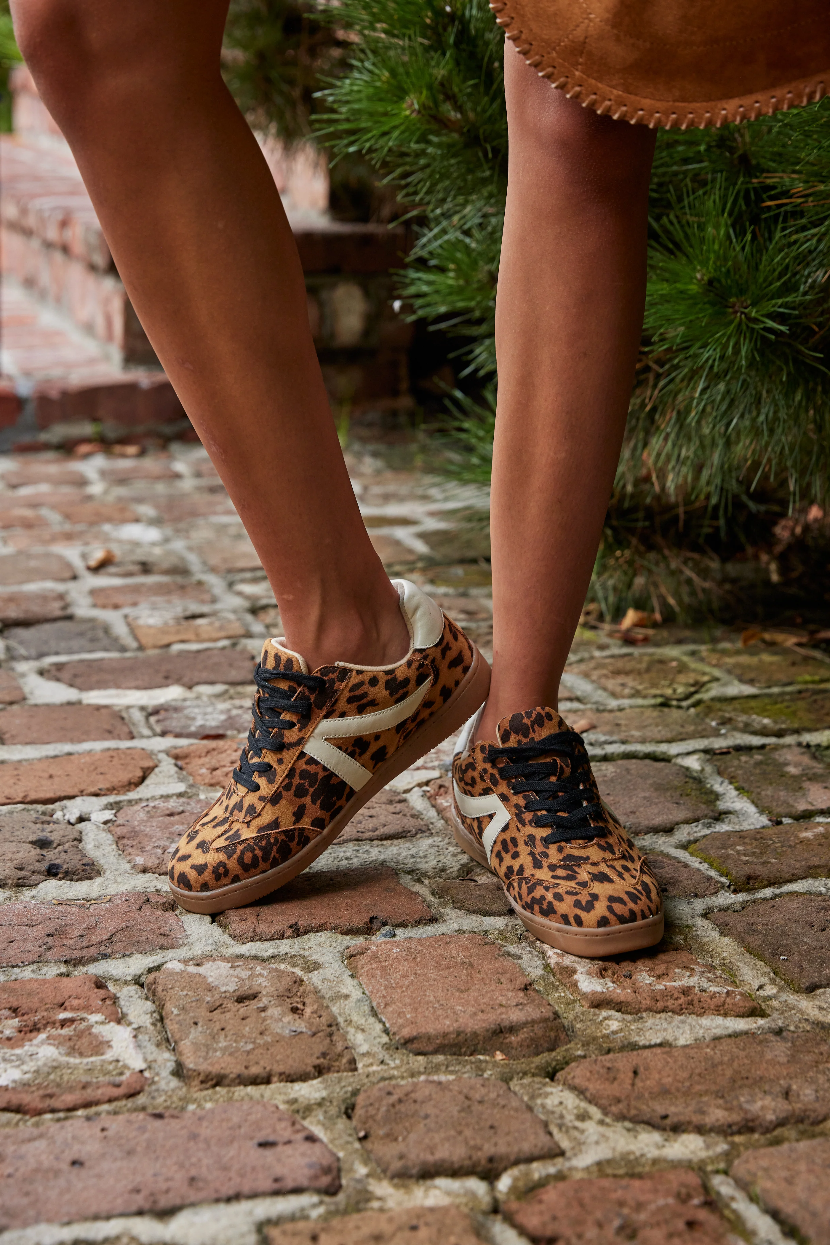 Image of Galton Cheetah Micro Suede Sneakers