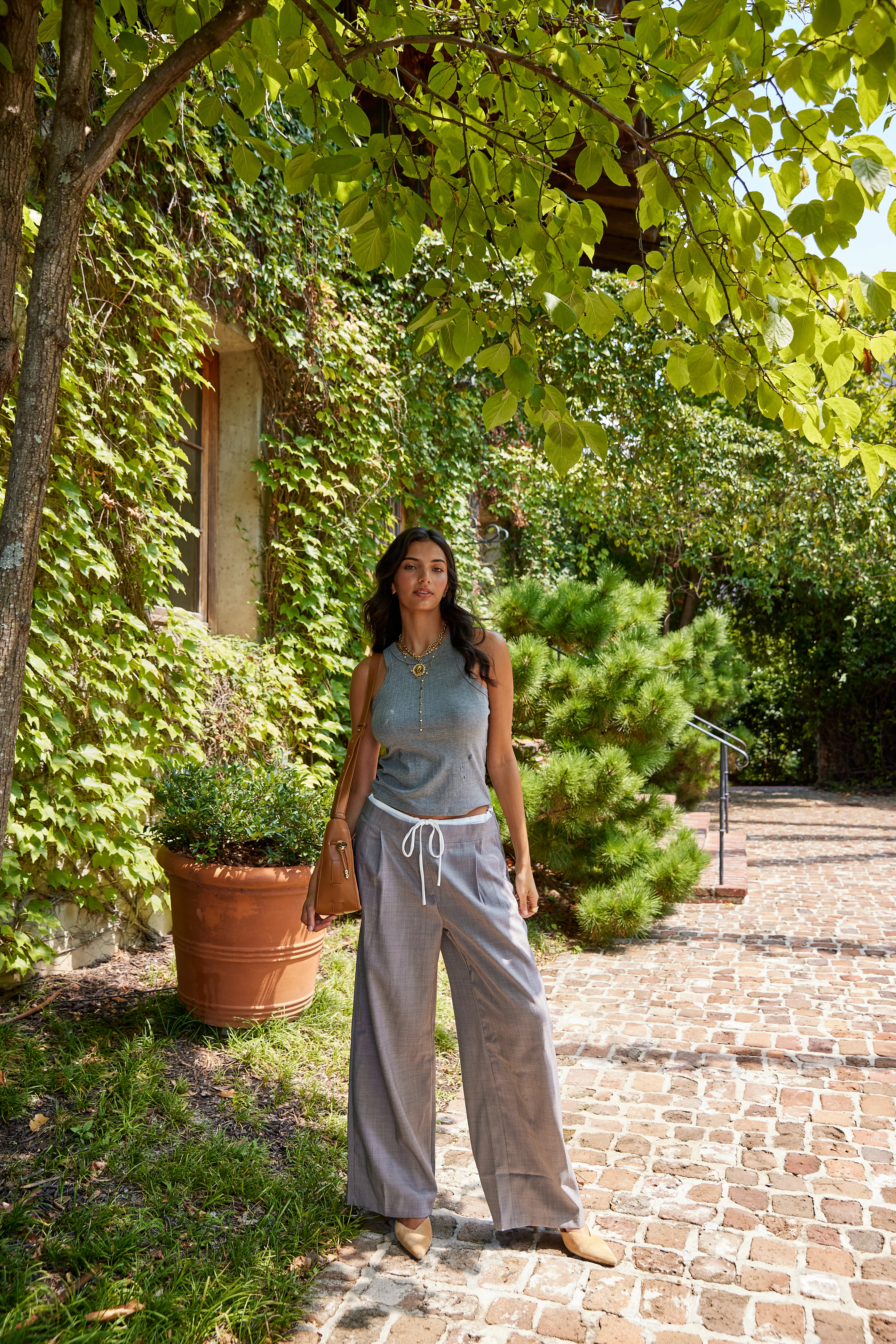 Image of Gia Tie Waist Trousers