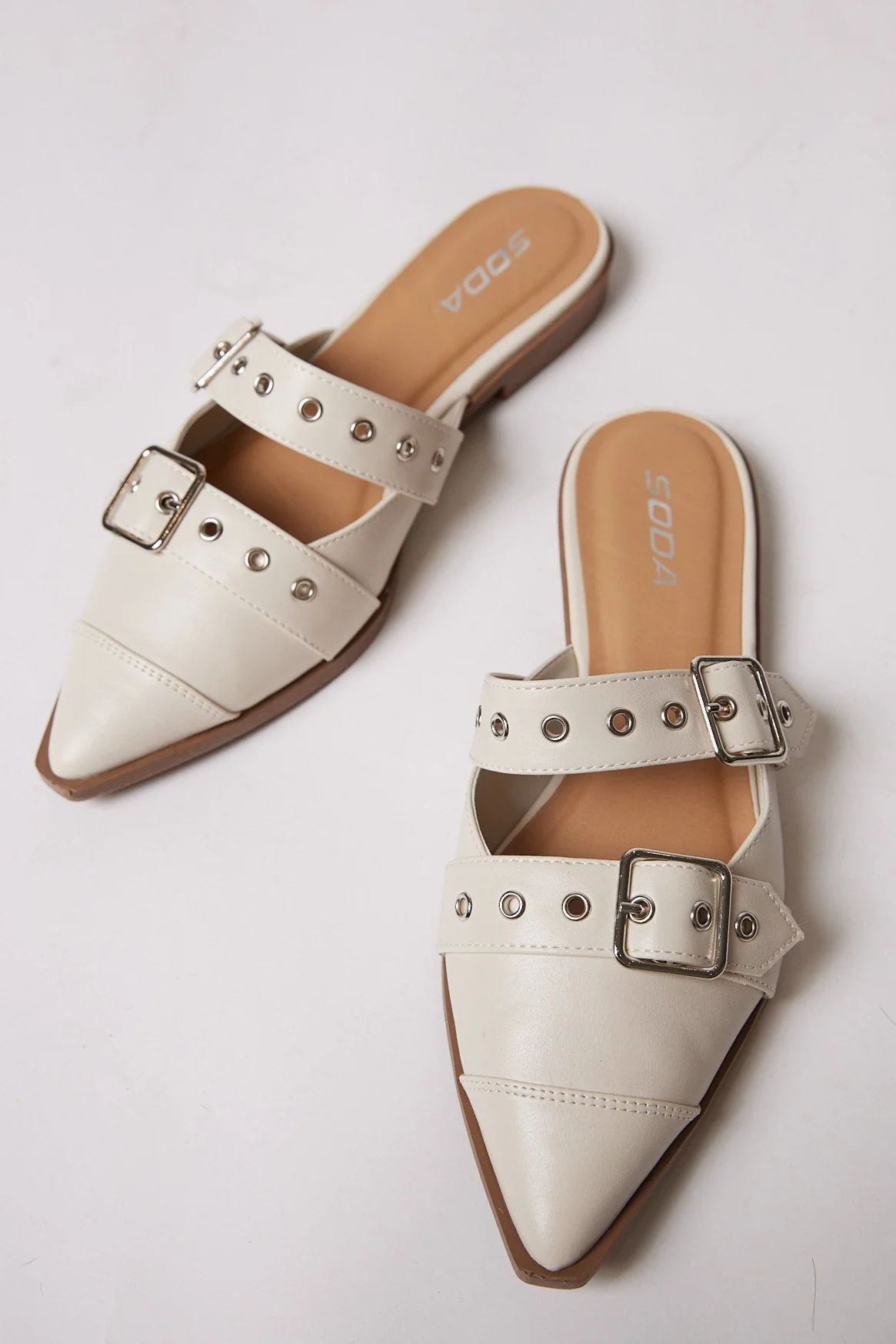 Image of SALE - Caitlyn Double Buckle Ballerina Flat