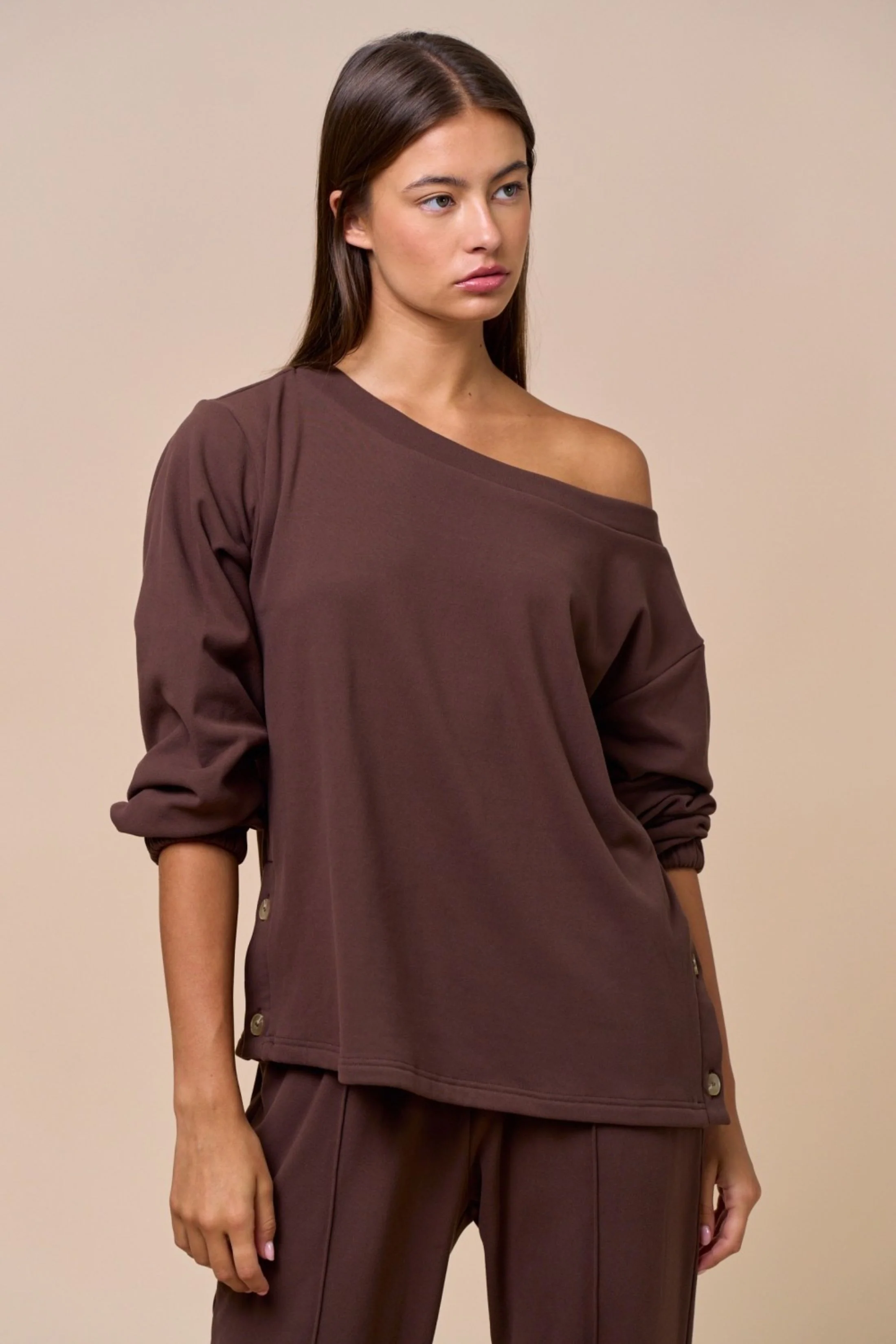 Image of Darla One Shoulder Crewneck