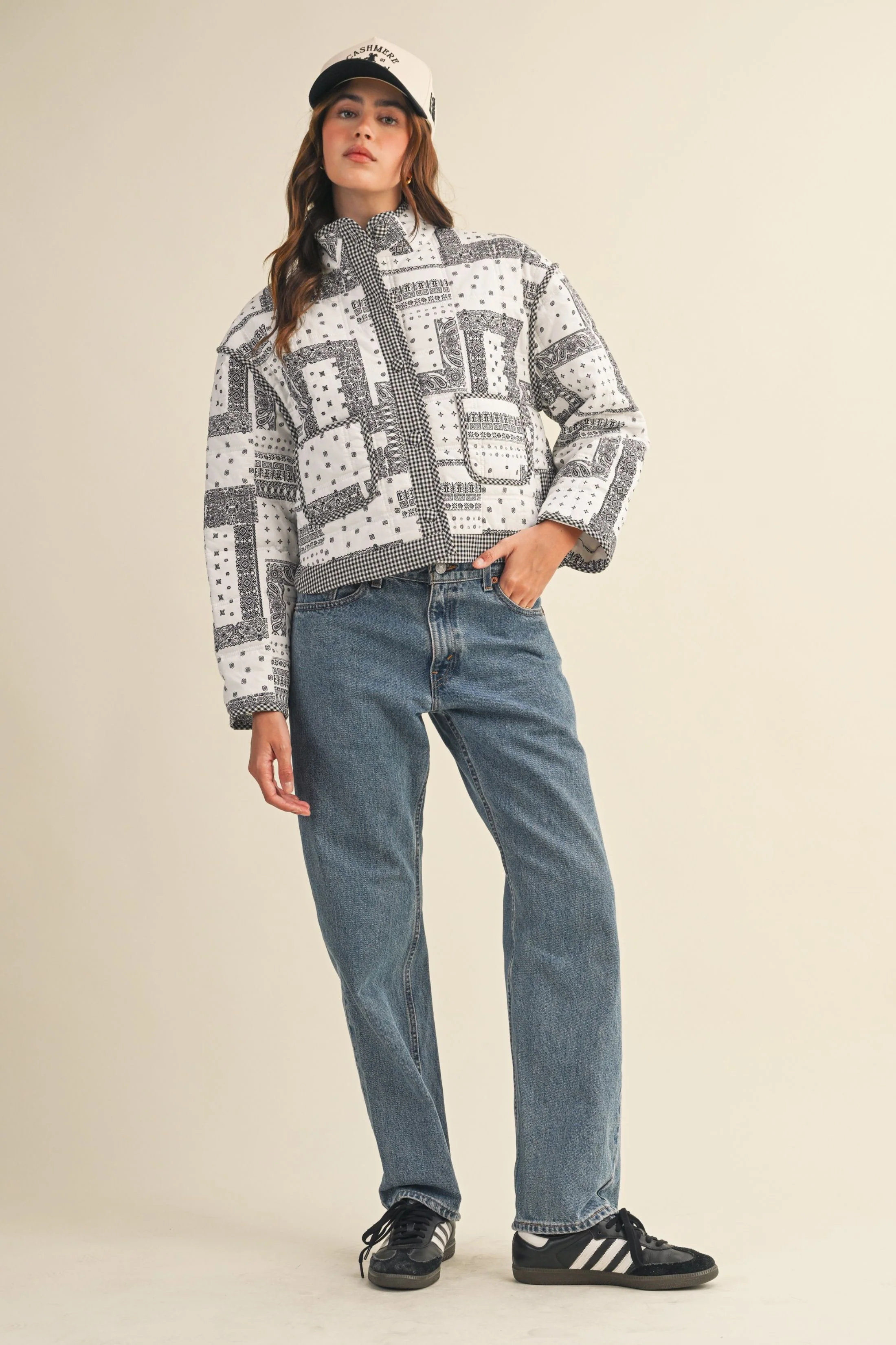 Image of Bonnie Bandana Quilted Jacket