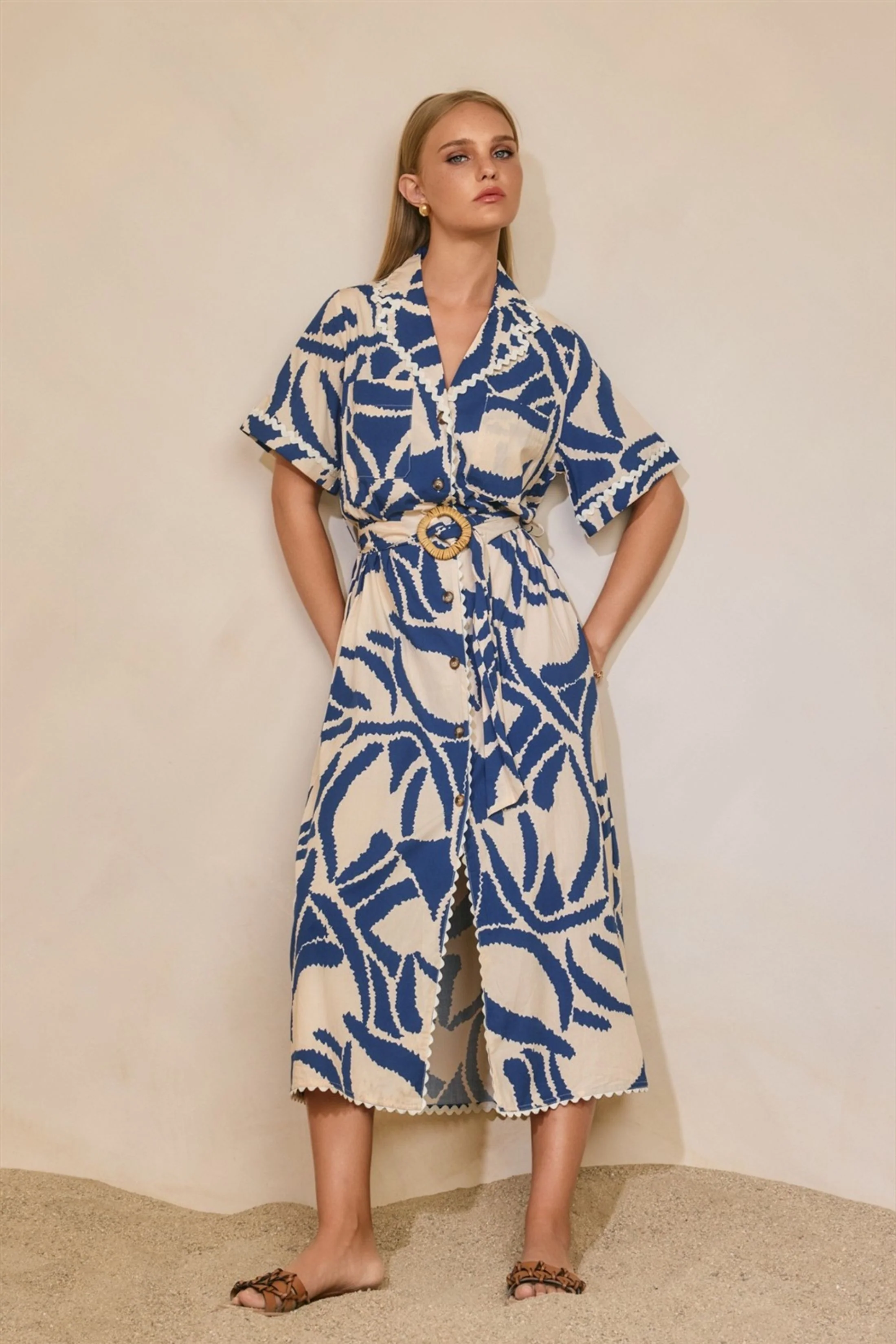 Image of Perry Set Sail Midi Dress