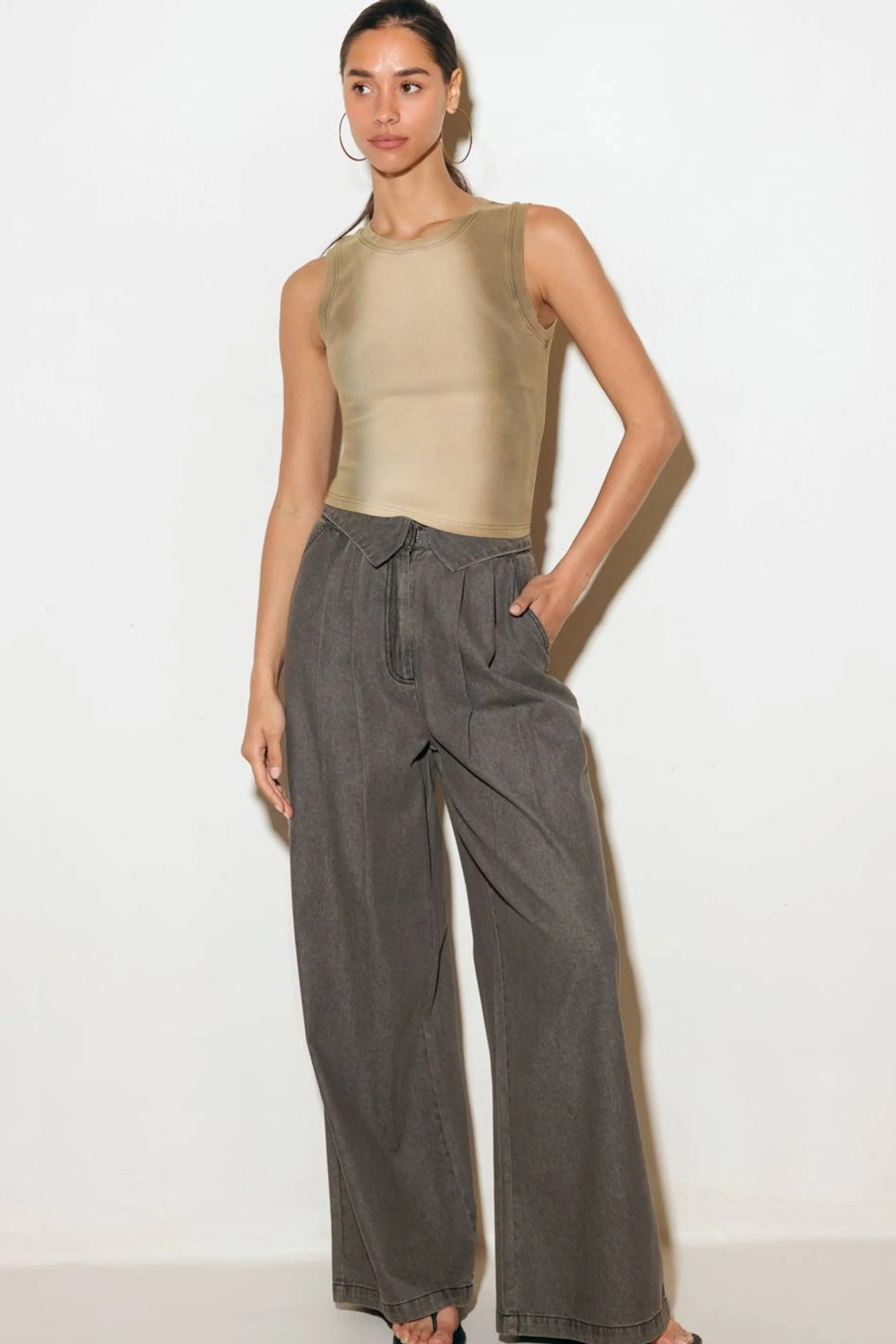 Image of Esme Washed Denim Pants
