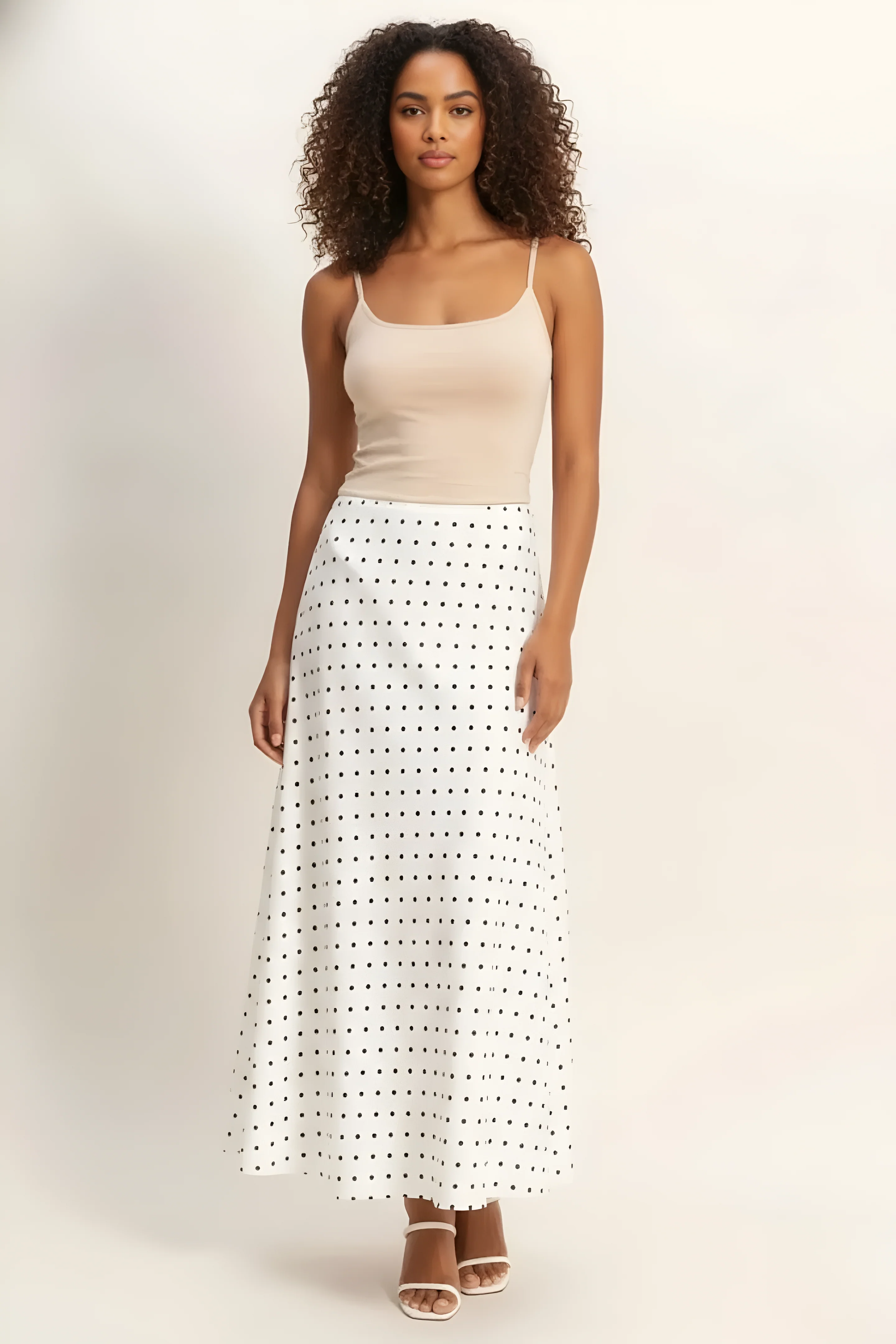Image of Liza Polka Dot Skirt