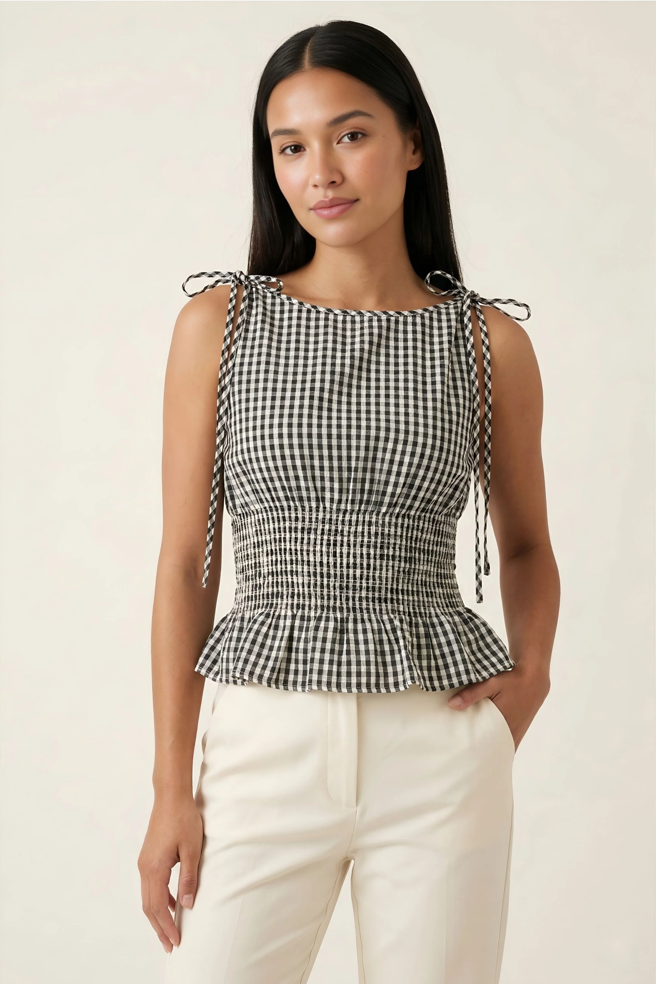 Image of Riley Gingham Top