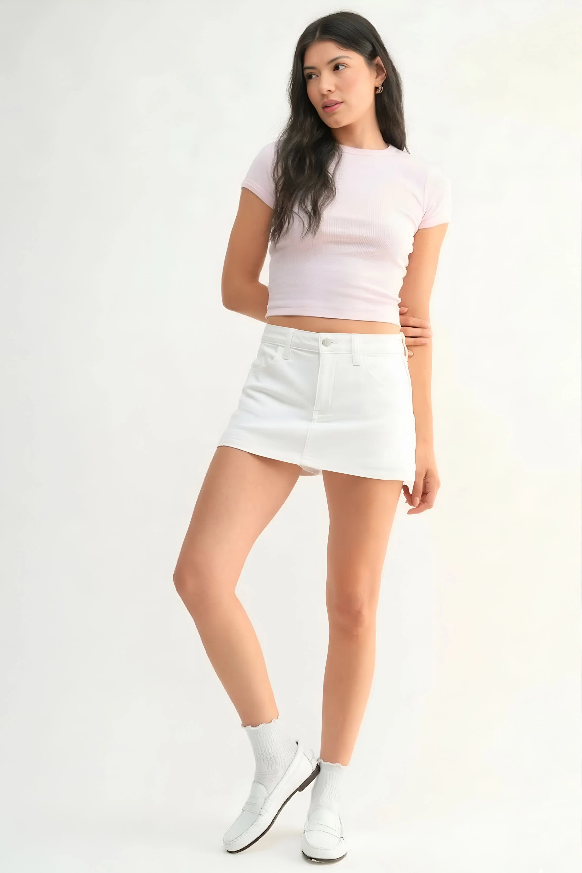 Image of Morgan Denim Mini Skort