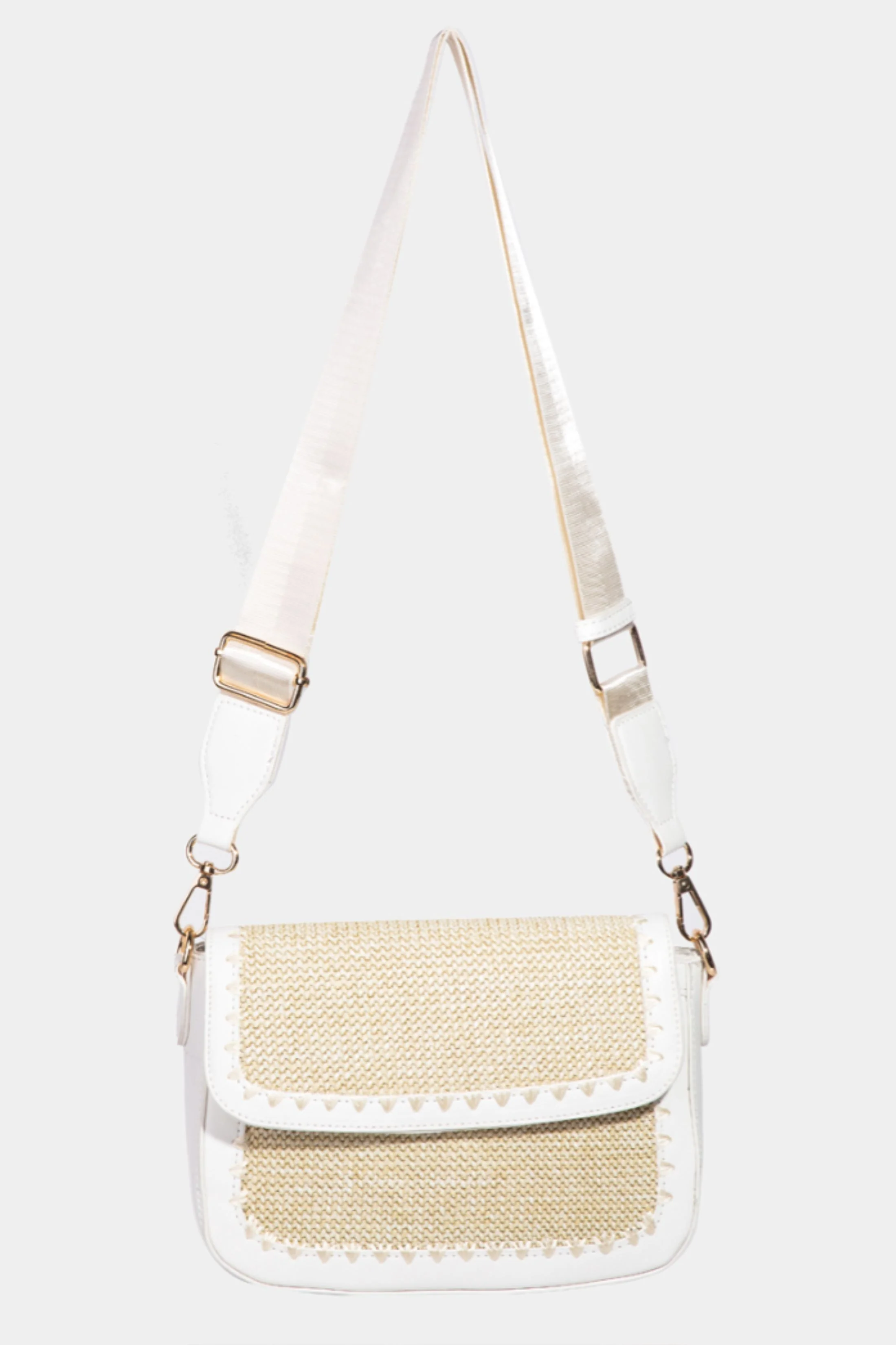 Image of Braided Leather Crossbody Bag
