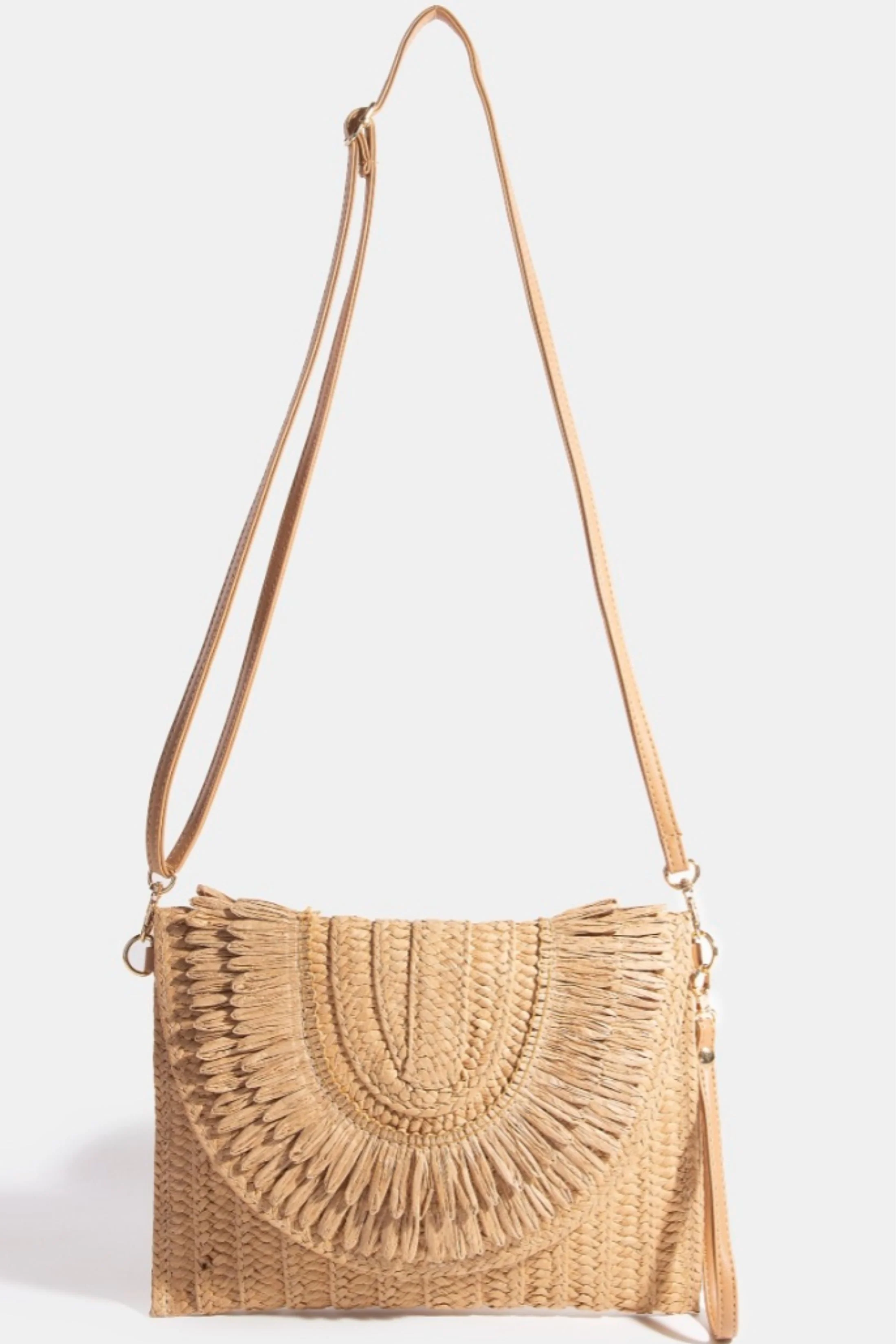 Image of Intricate Paper Weave Clutch