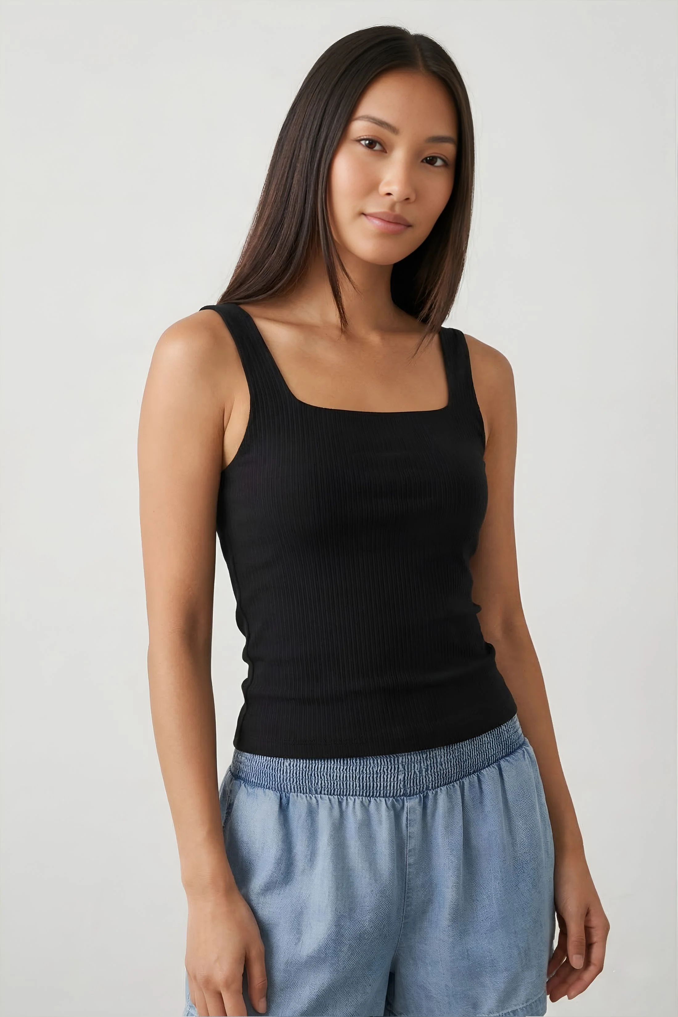Image of Riley Square Neck Tank Top