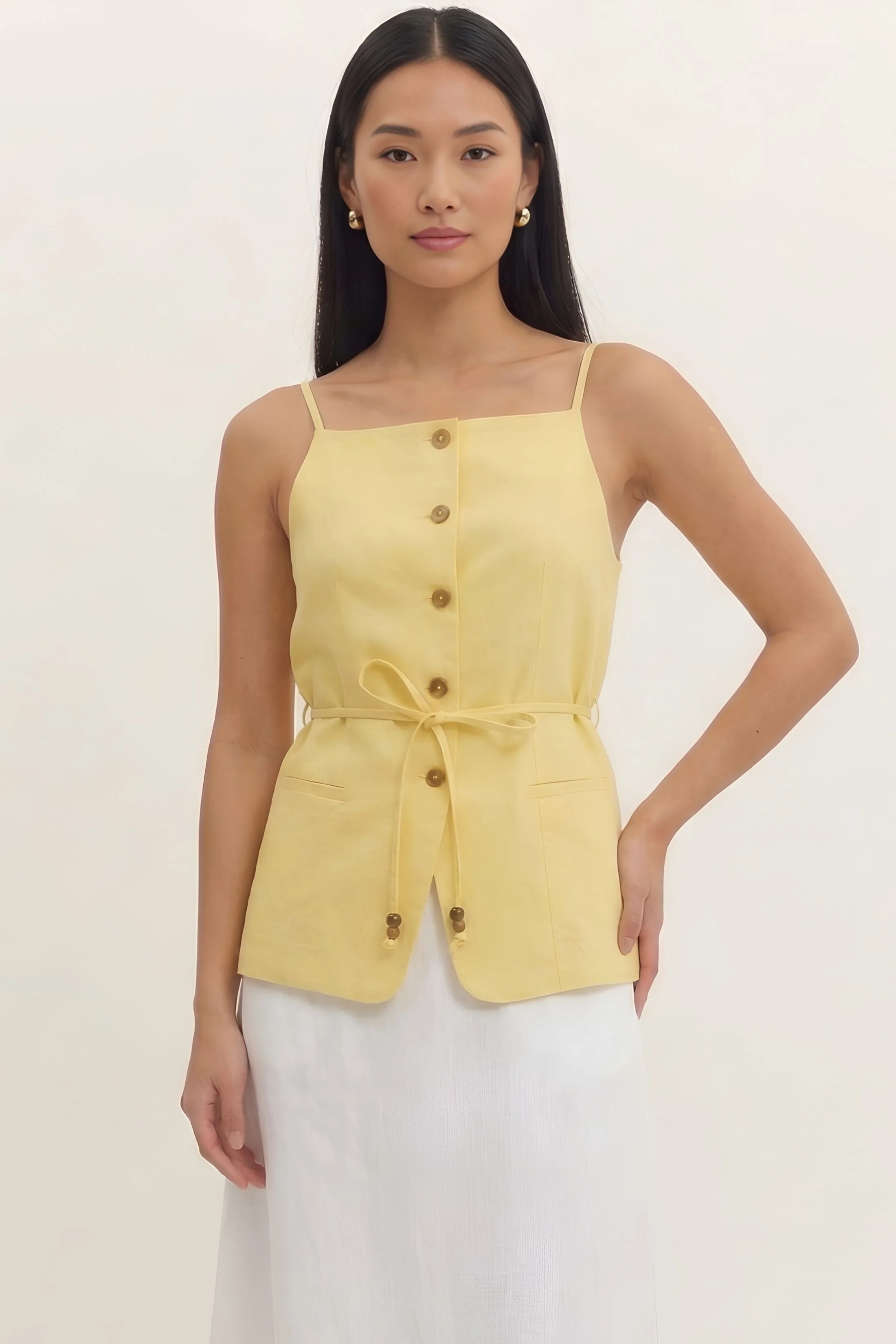 Image of Elise Button Down Tank