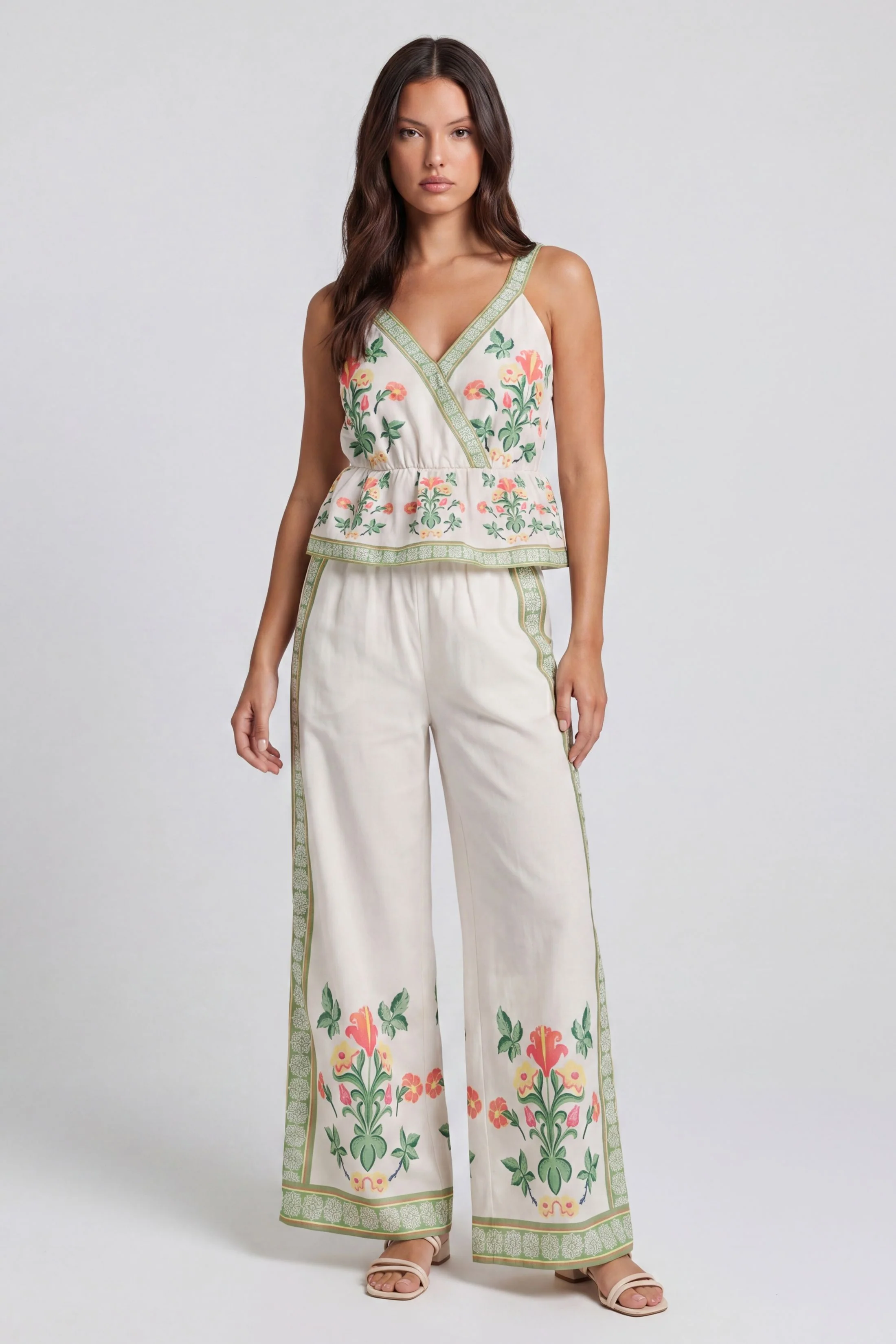 Image of Langley Garden Party Wide Leg Pants