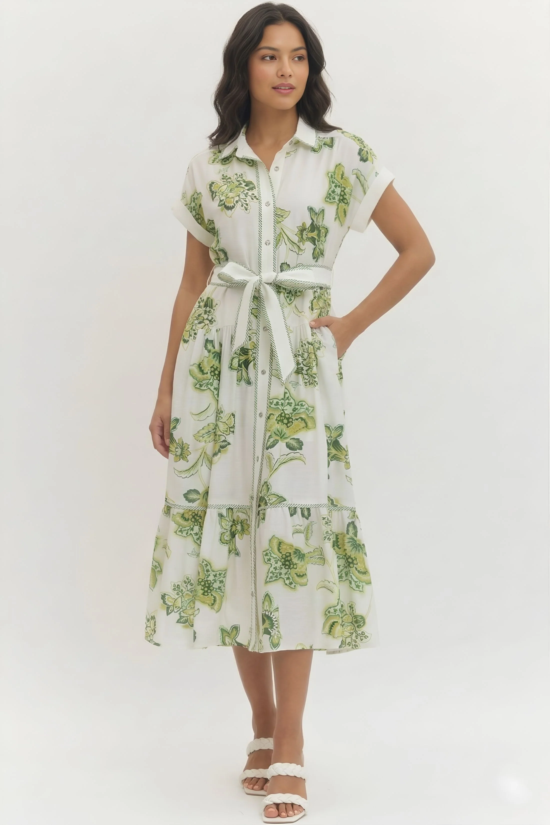 Image of Rosalie Patterned Long Dress