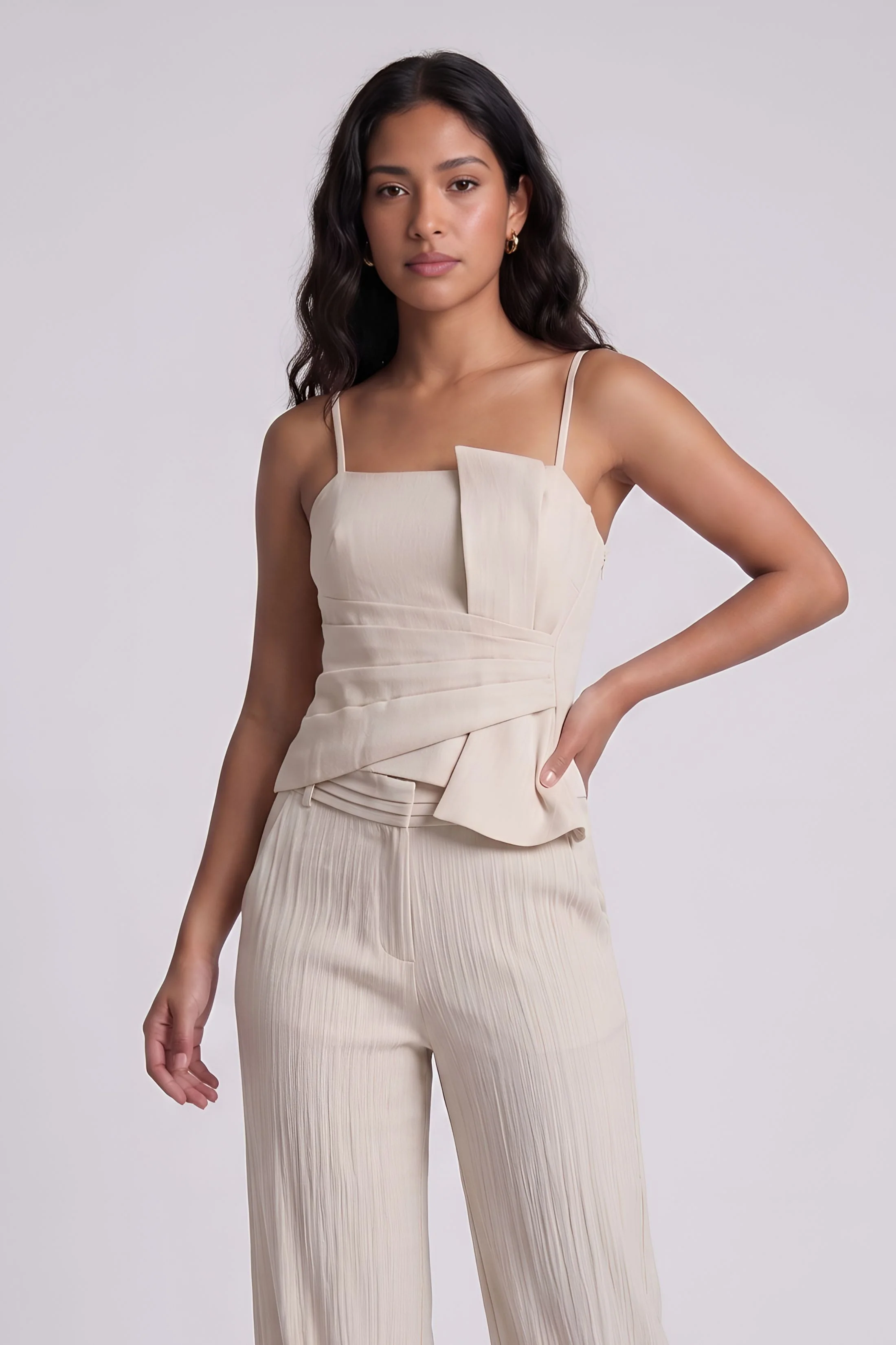Image of Jolie Pleated Tank Top