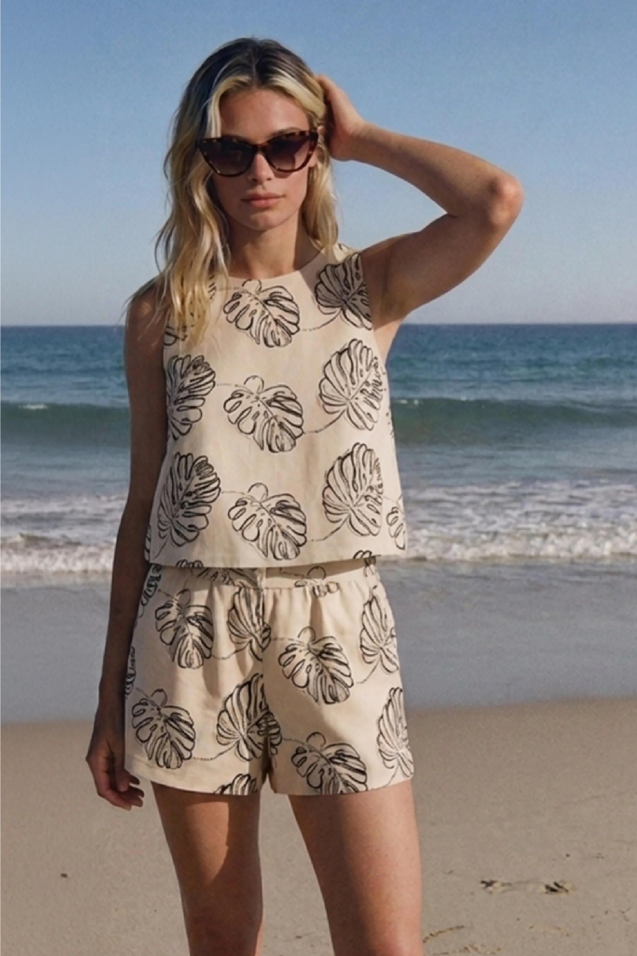 Image of Clara Floral Linen Top