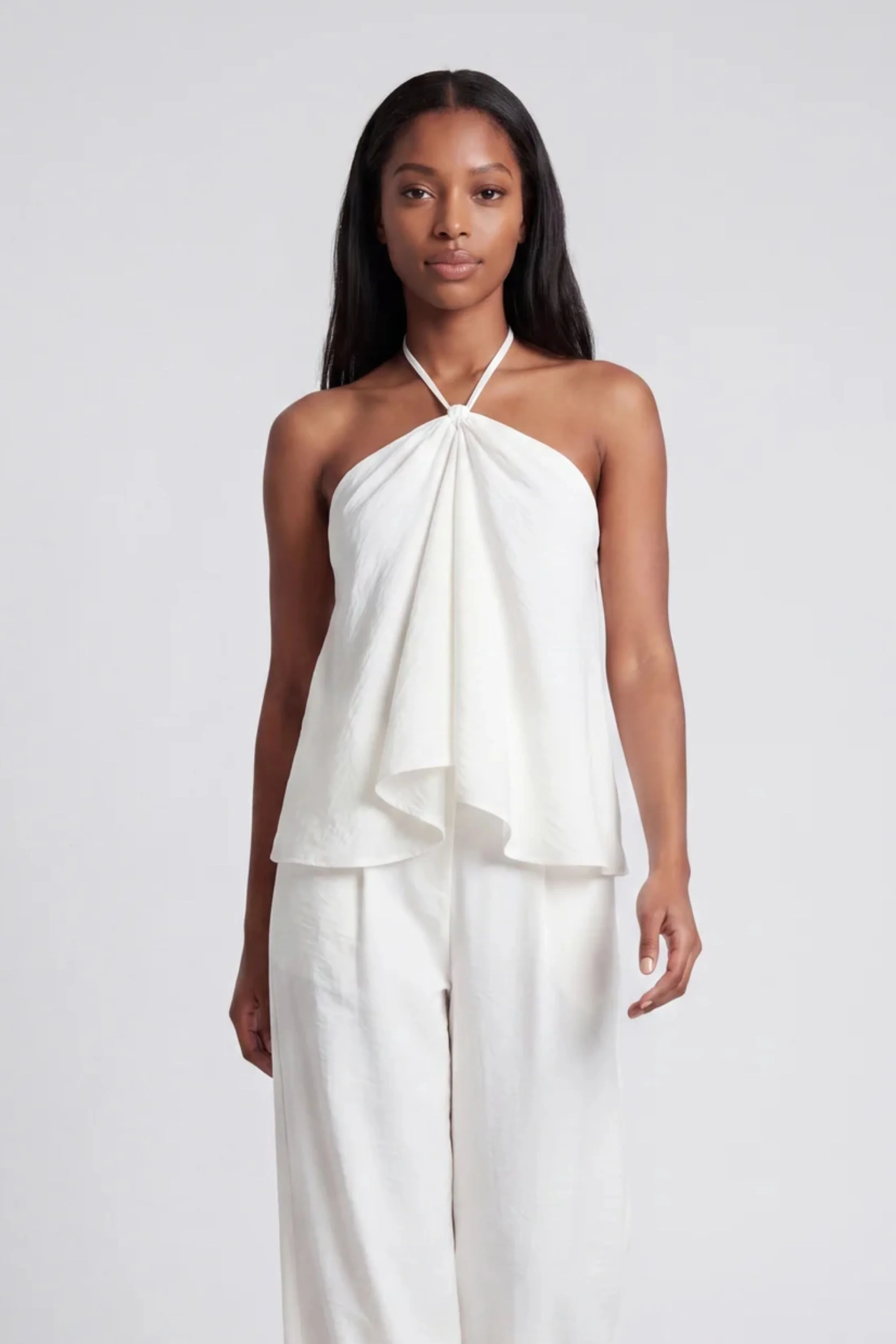 Image of Kelsey Linen Halter Tank
