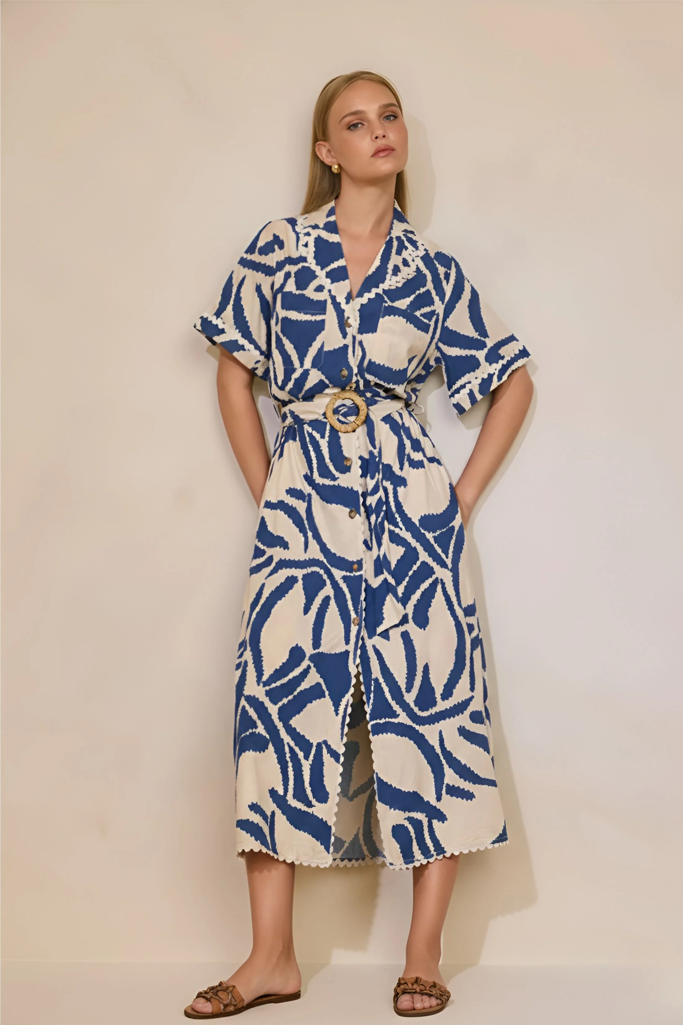 Image of Perry Set Sail Midi Dress