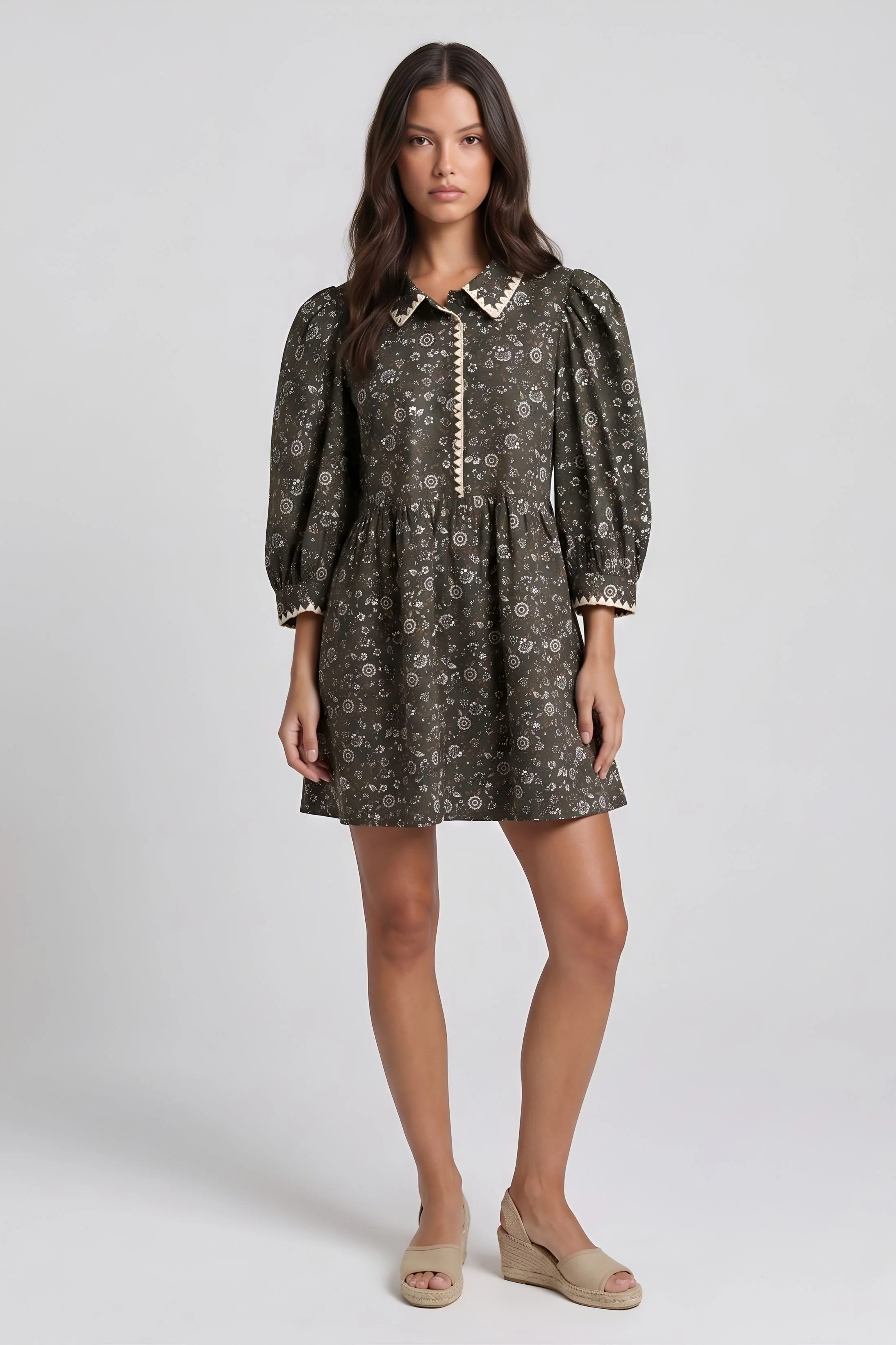 Image of Iris Collared Mini Dress