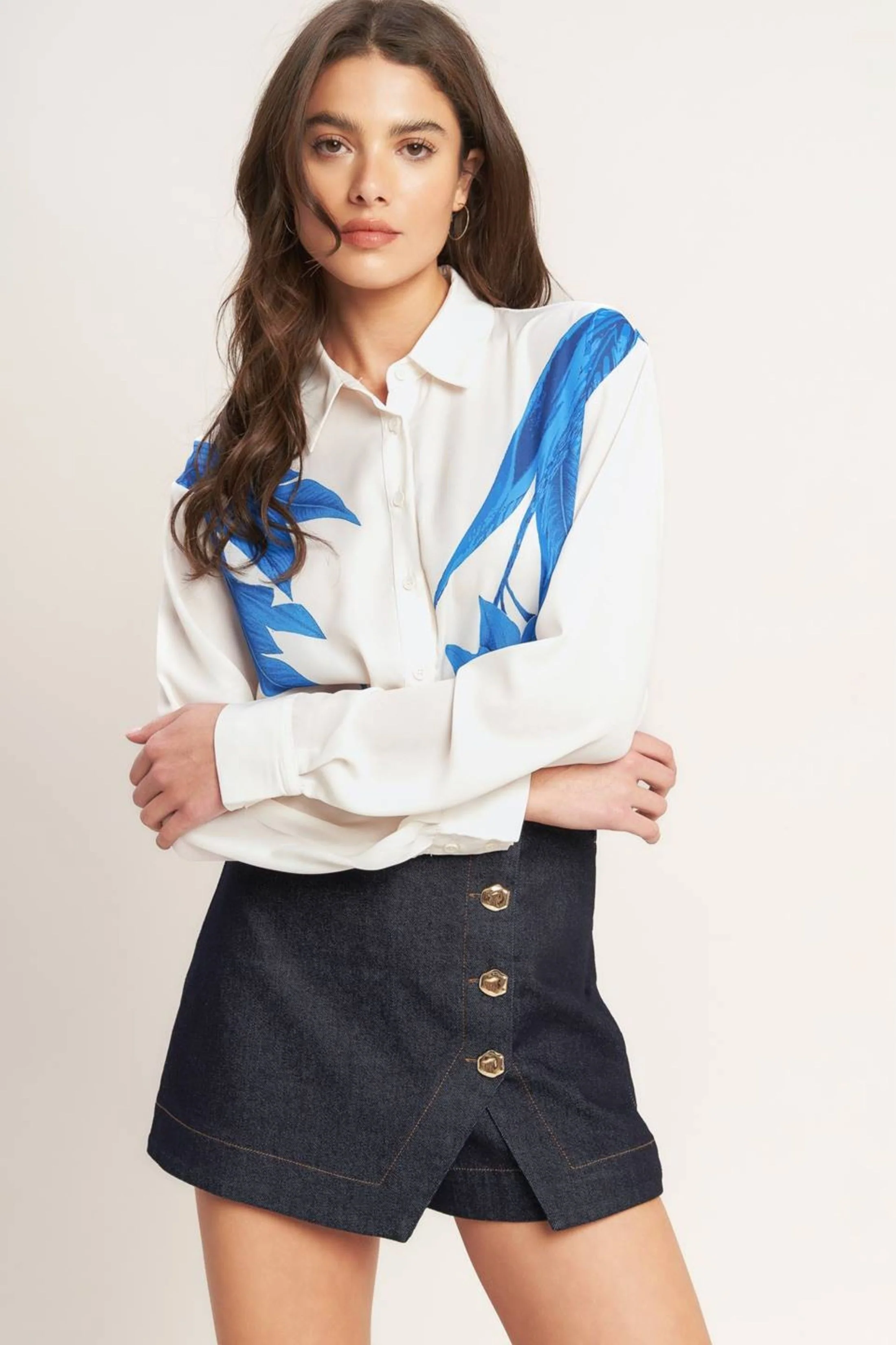 Image of Luca Floral Detailed Blouse