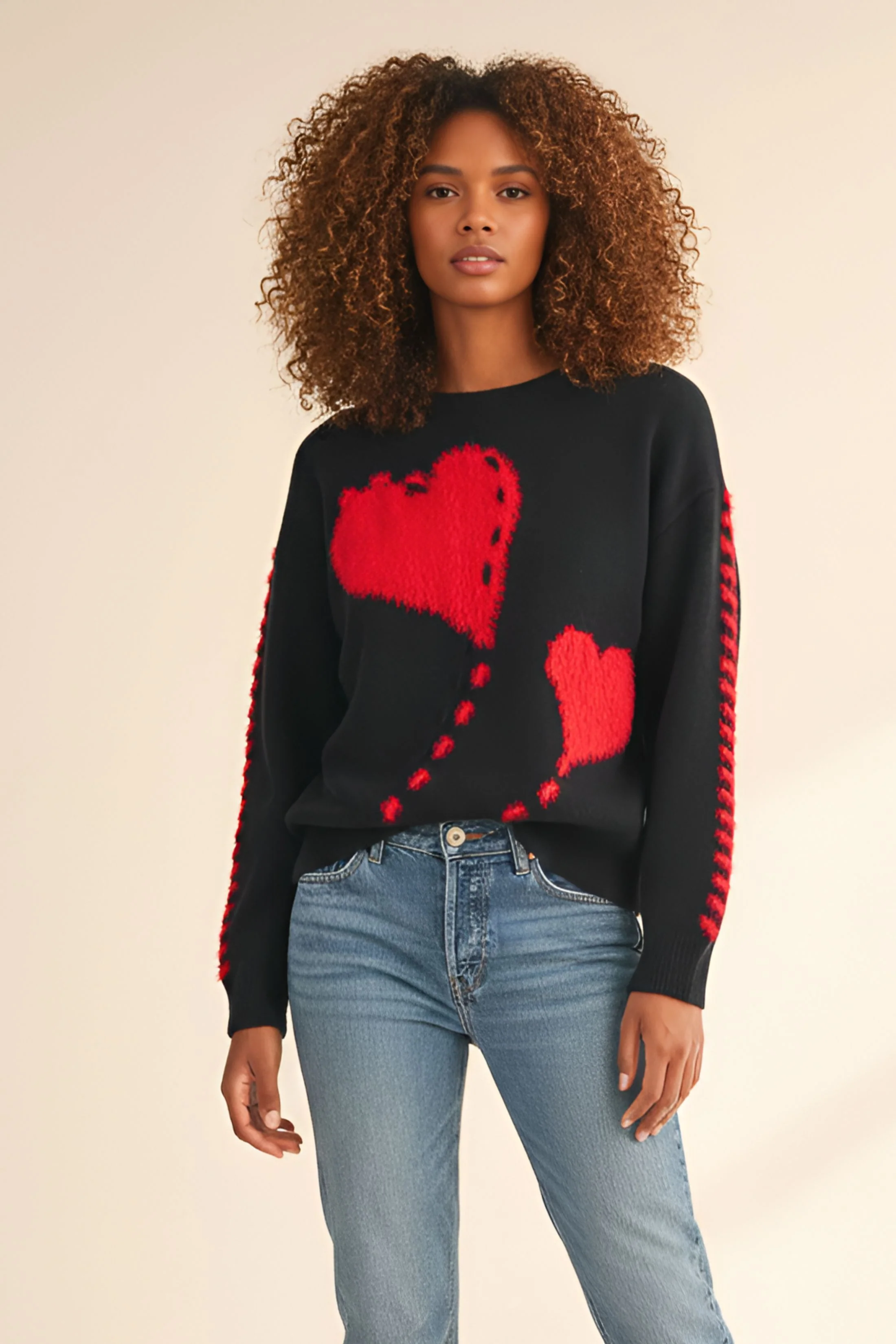 Image of Mae Heart Knit Sweater