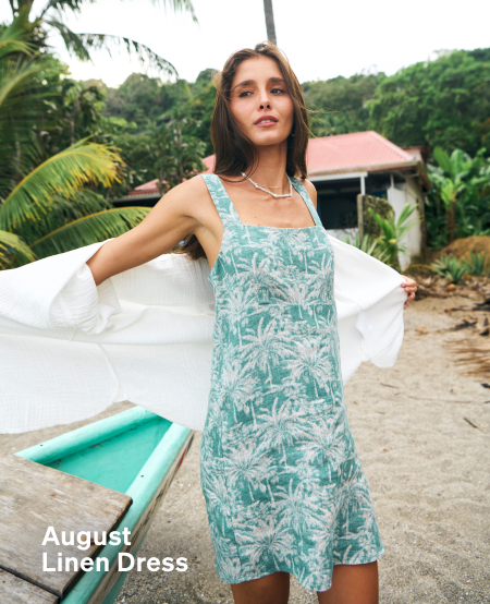 August Linen Dress