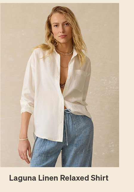 Laguna Linen Relaxed Shirt - White