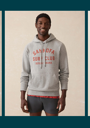 Surf Ghana High Standard Fleece Hoodie - Silver Ash Heather