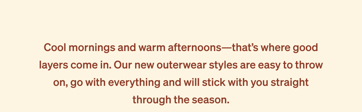 Shop Outerwear