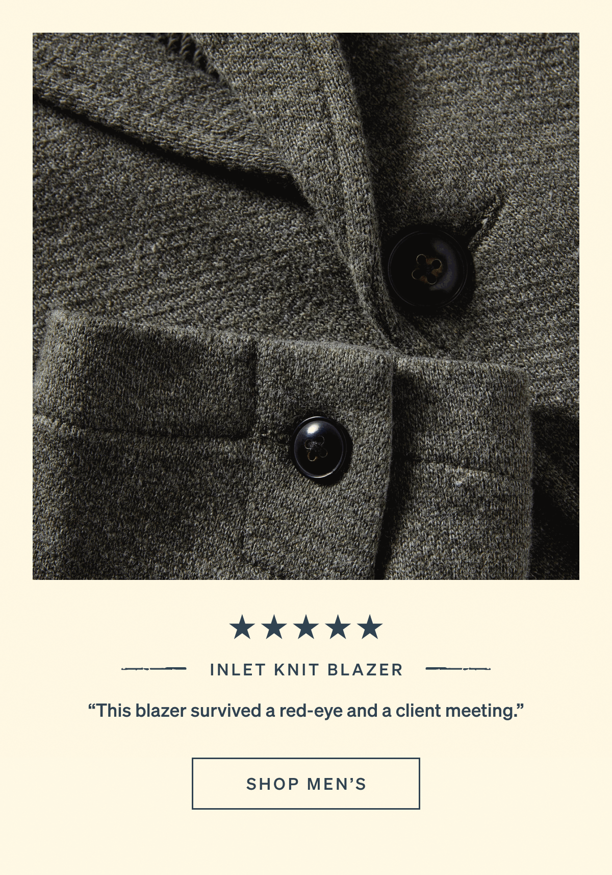 Inlet Knit Blazer