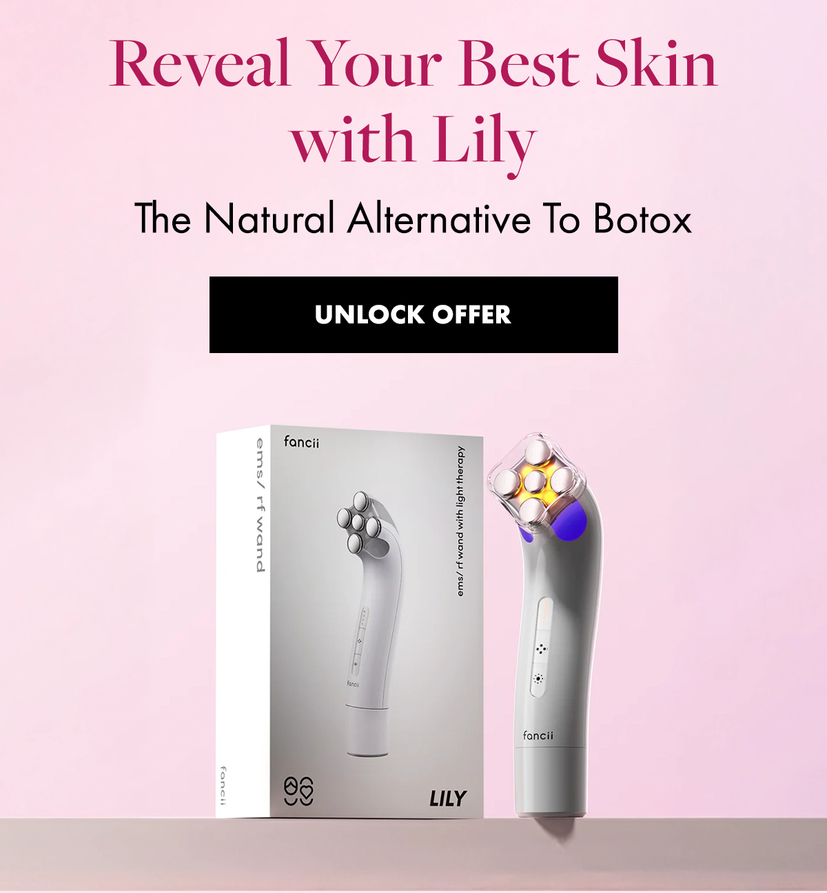 Reveal Your Best Skin with Lily. The Natural Alternative To Botox. Unlock Offer