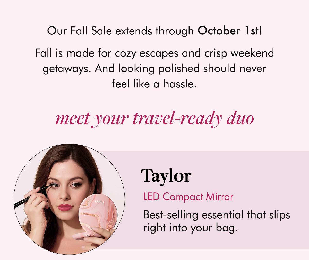 Taylor LED Compact Mirror