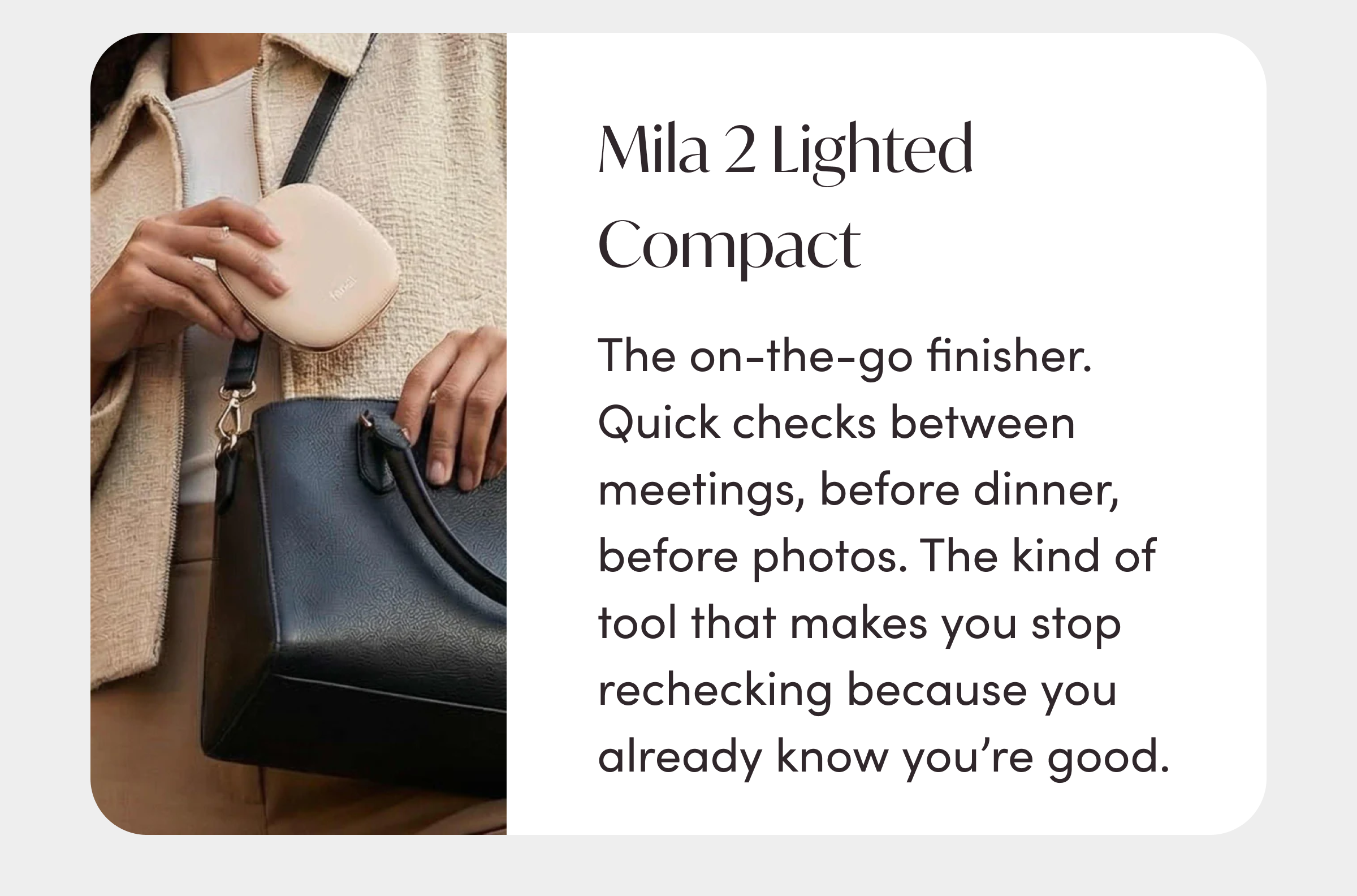 Mila 2 lighted compact
