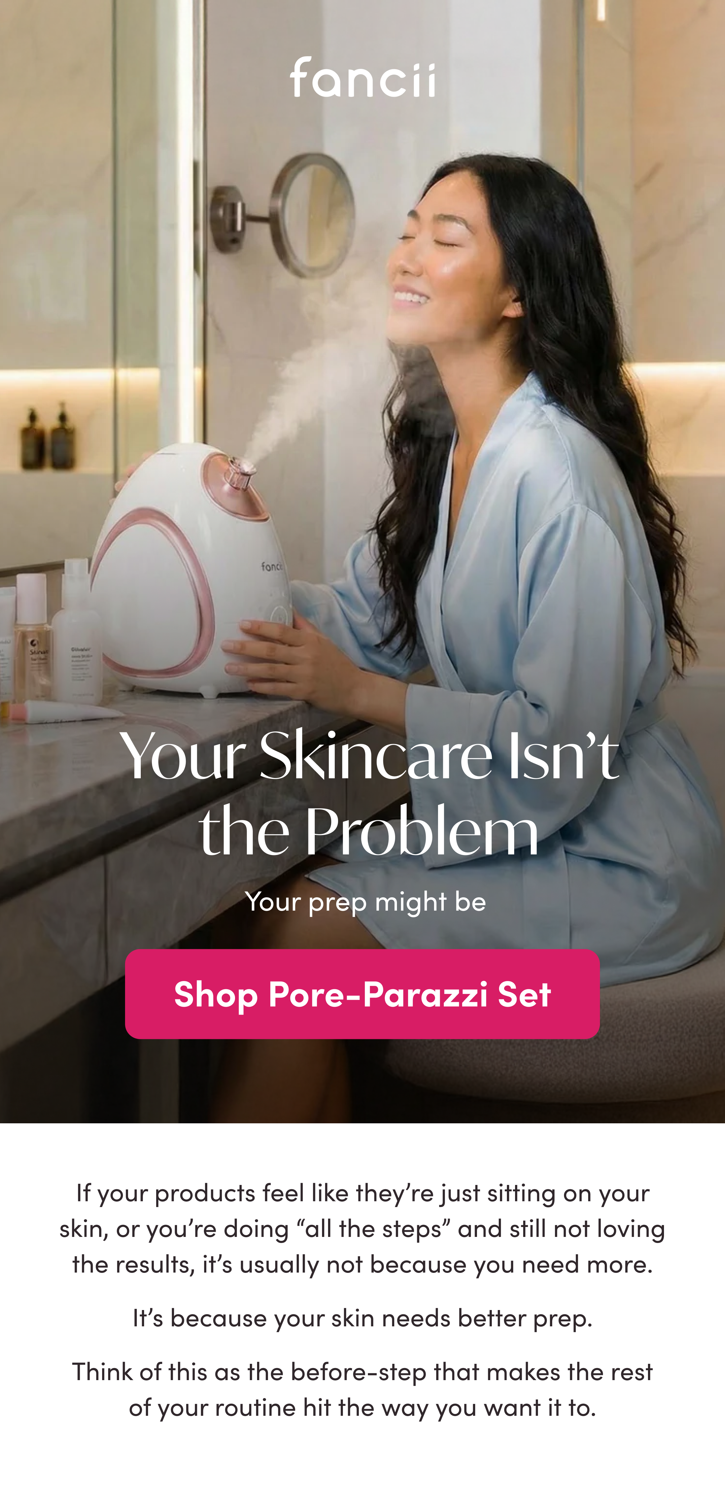 You skincre is not the problem