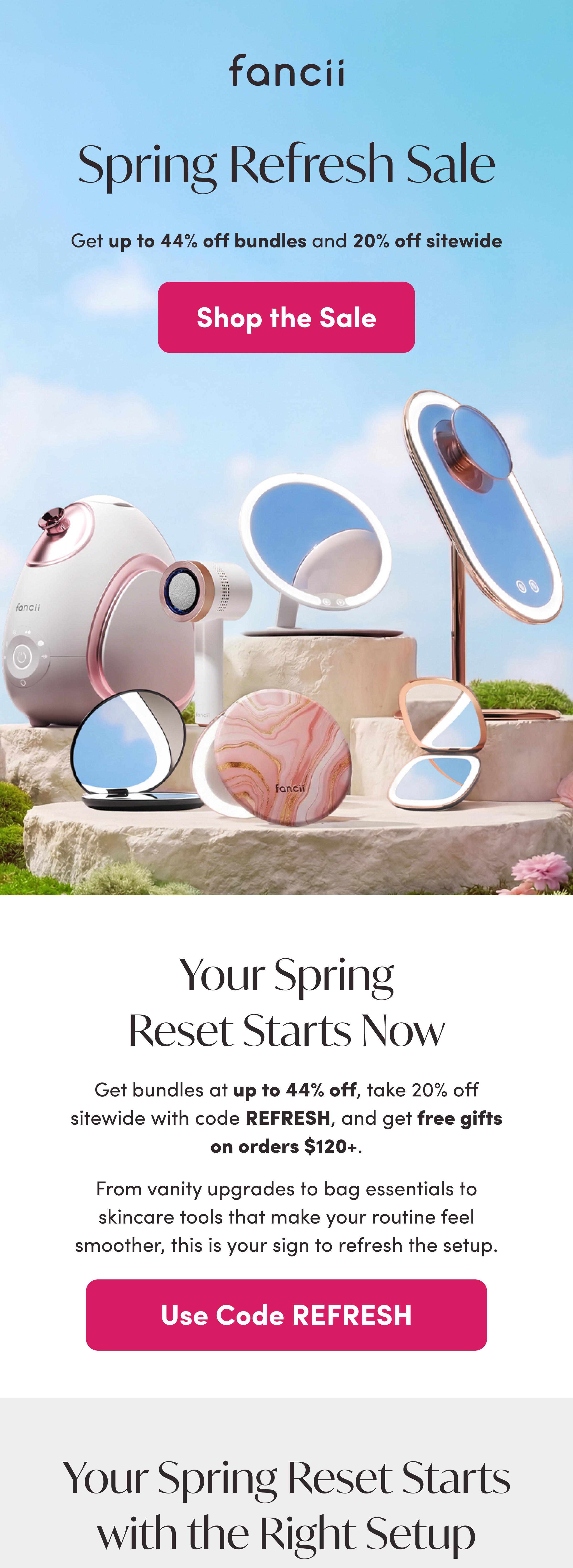 Spring Refresh Sale