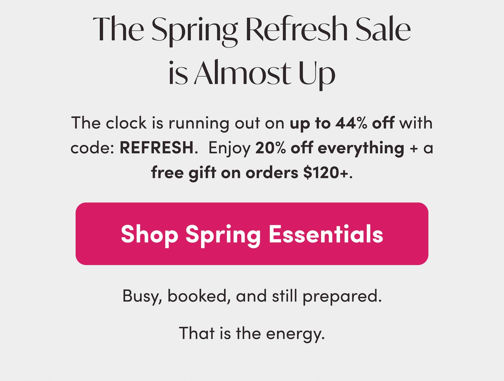 Use code REFRESH