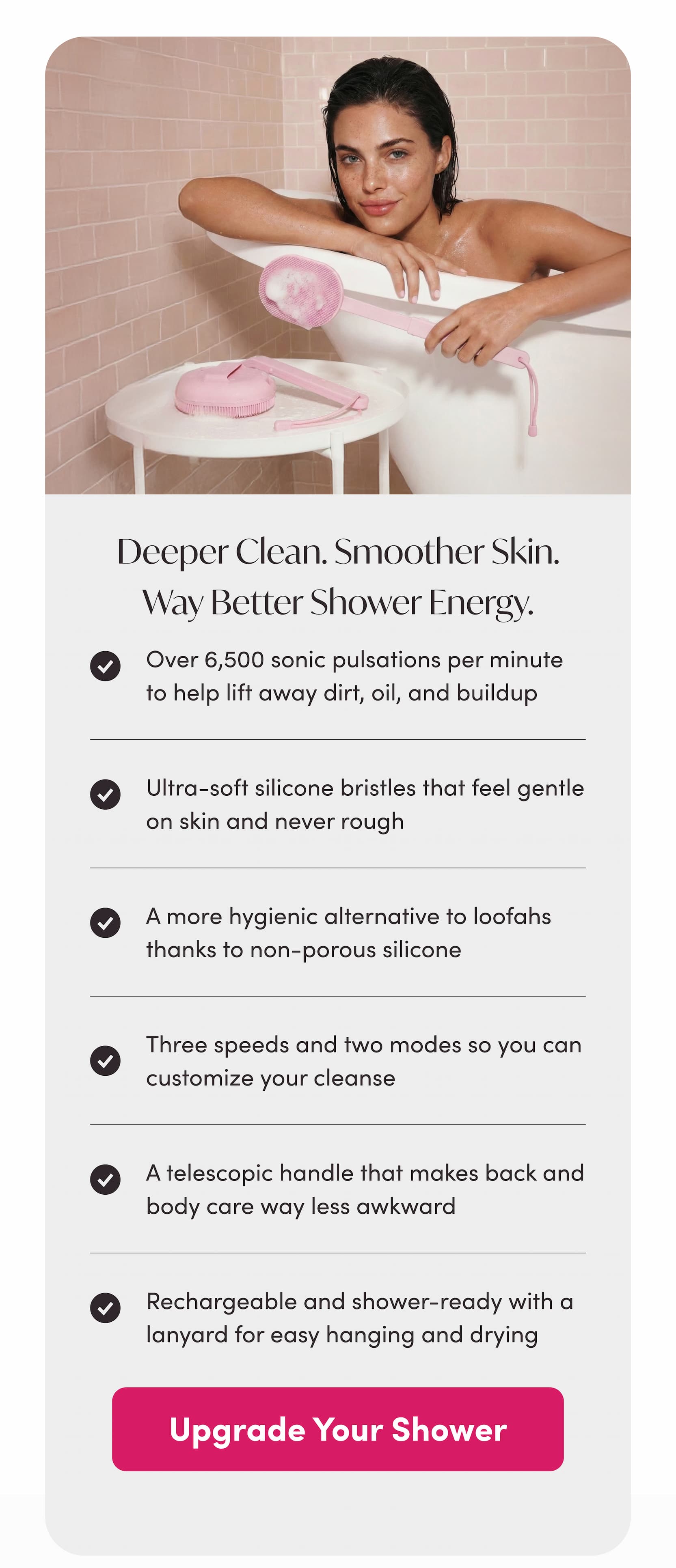 Upgrade your shower