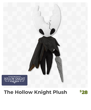 The Hollow Knight Plush is back in stock at fangamer.com