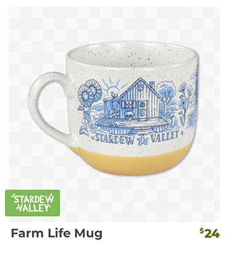 Farm Life Mug is back in stock at fangamer.com