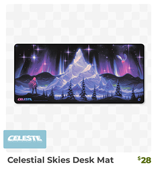 Celestial Skies Desk Mat is back in stock at fangamer.com