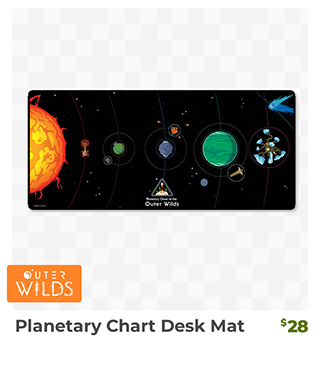 Planetary Chart Desk Mat is back in stock at fangamer.com