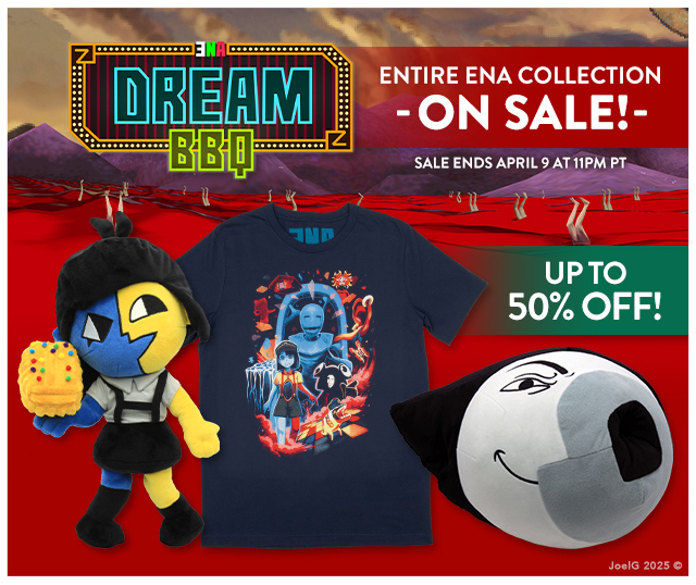 ENA collection is on sale now through April 9 at 11pm PT at Fangamer.com