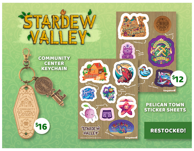 New Stardew Valley merch now available at Fangamer.com