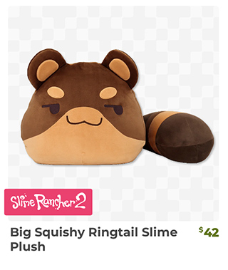 Big Squishy Ringtail Slime Plush is back in stock at Fangamer.com