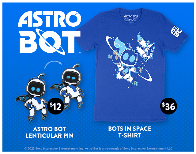 New ASTRO BOT merch is available at Fangamer.com