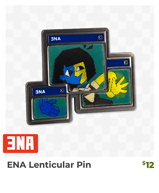 ENA Lenticular Pin is back in stock at Fangamer.com
