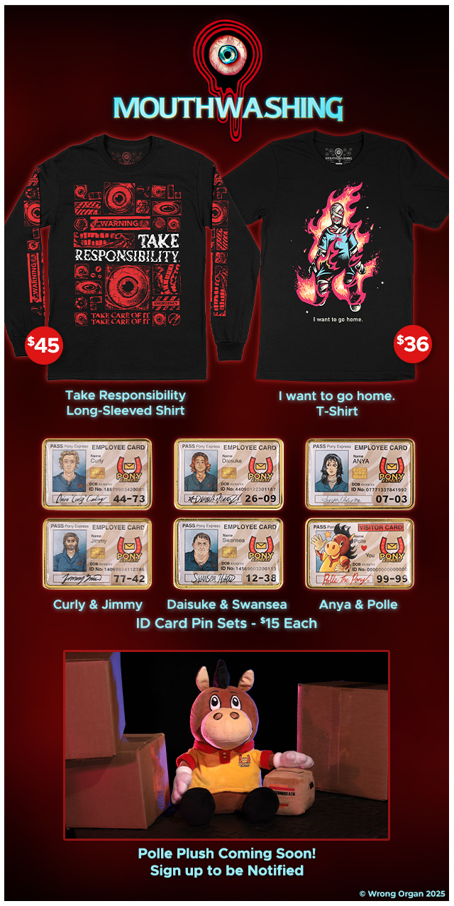 New Mouthwashing merch is available at Fangamer.com